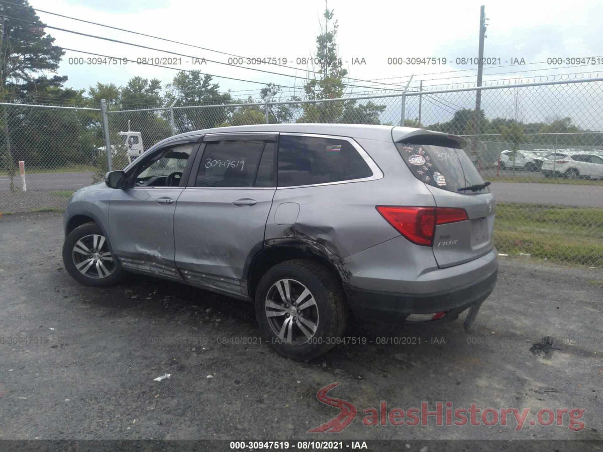 5FNYF6H3XGB004605 2016 HONDA PILOT