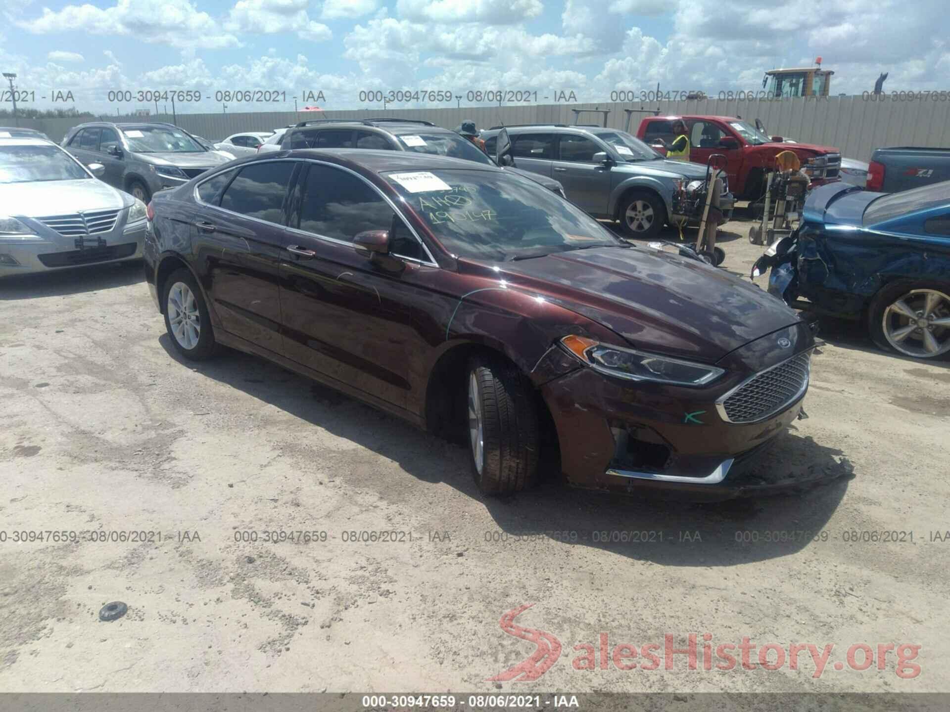 3FA6P0SU3KR190147 2019 FORD FUSION ENERGI