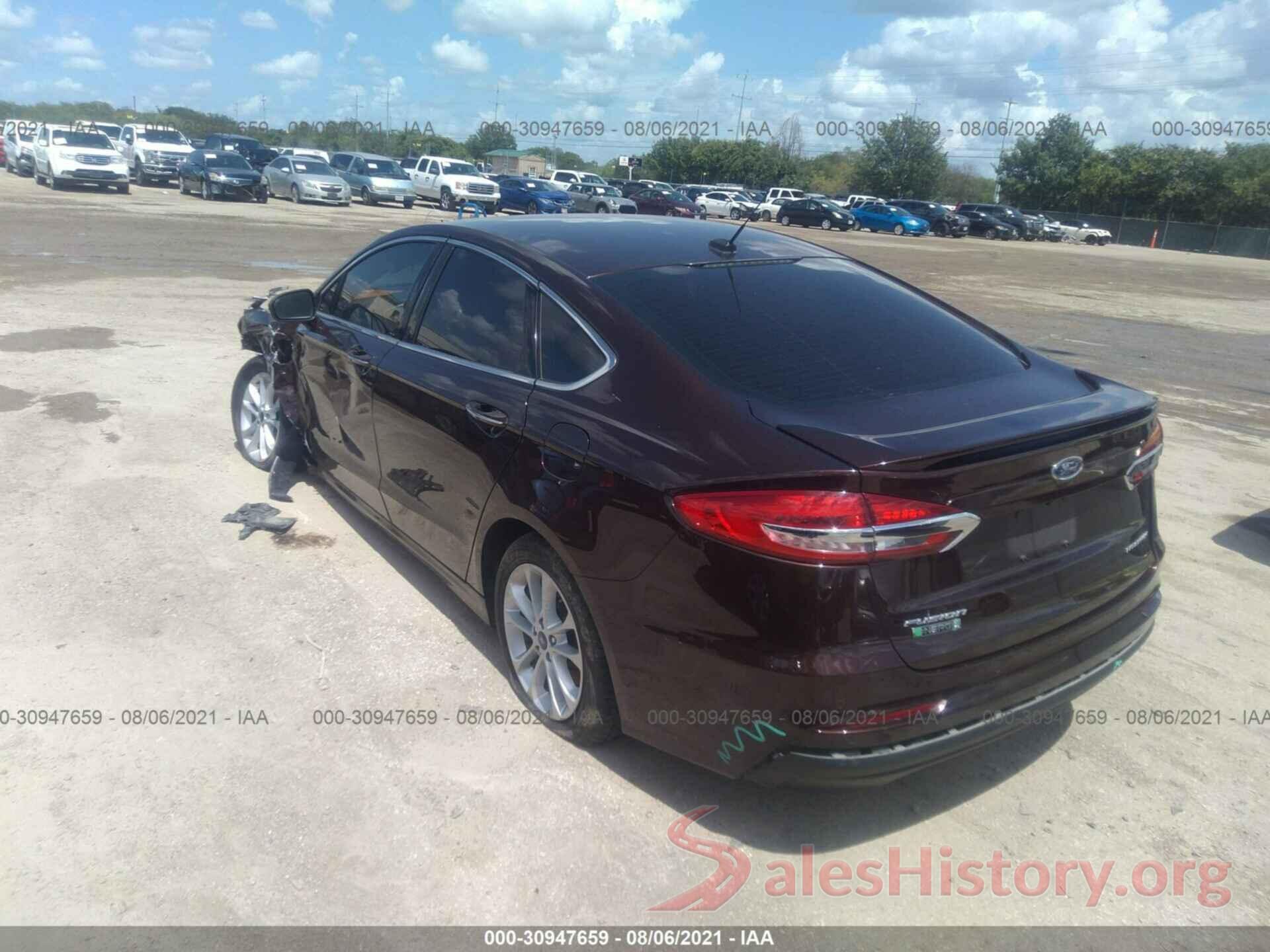 3FA6P0SU3KR190147 2019 FORD FUSION ENERGI