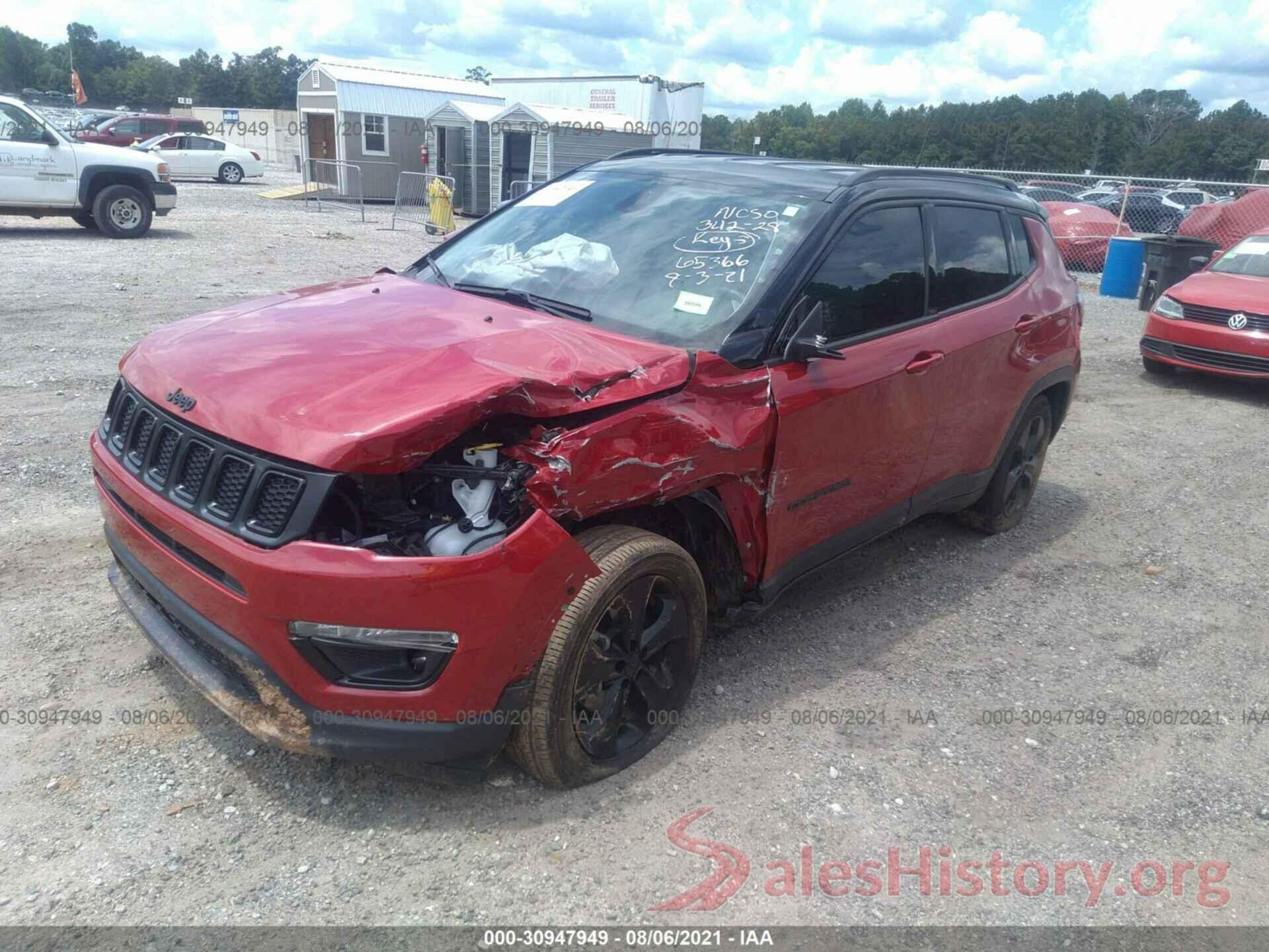 3C4NJCBB9LT169993 2020 JEEP COMPASS