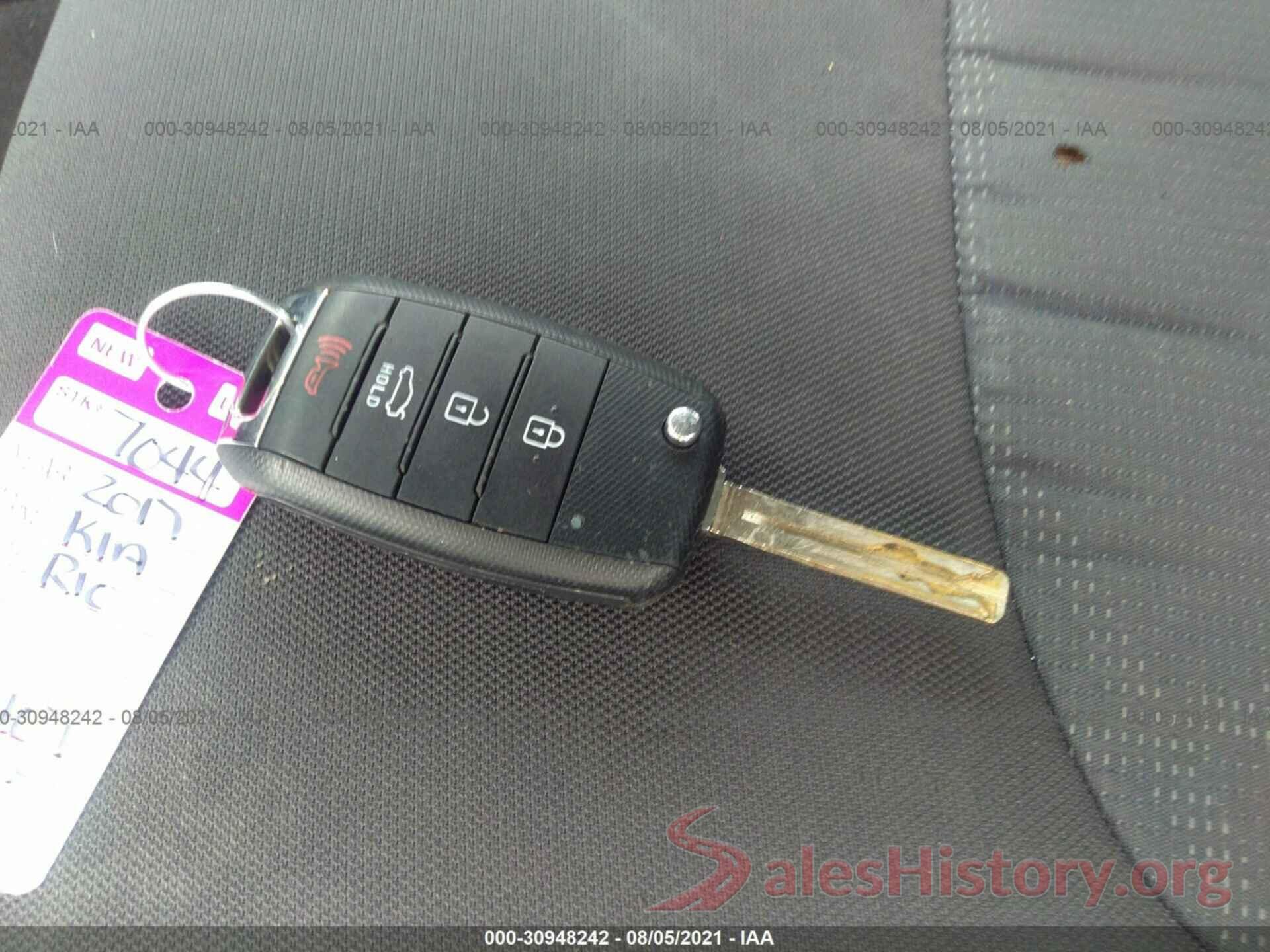 KNADM4A3XH6118407 2017 KIA RIO