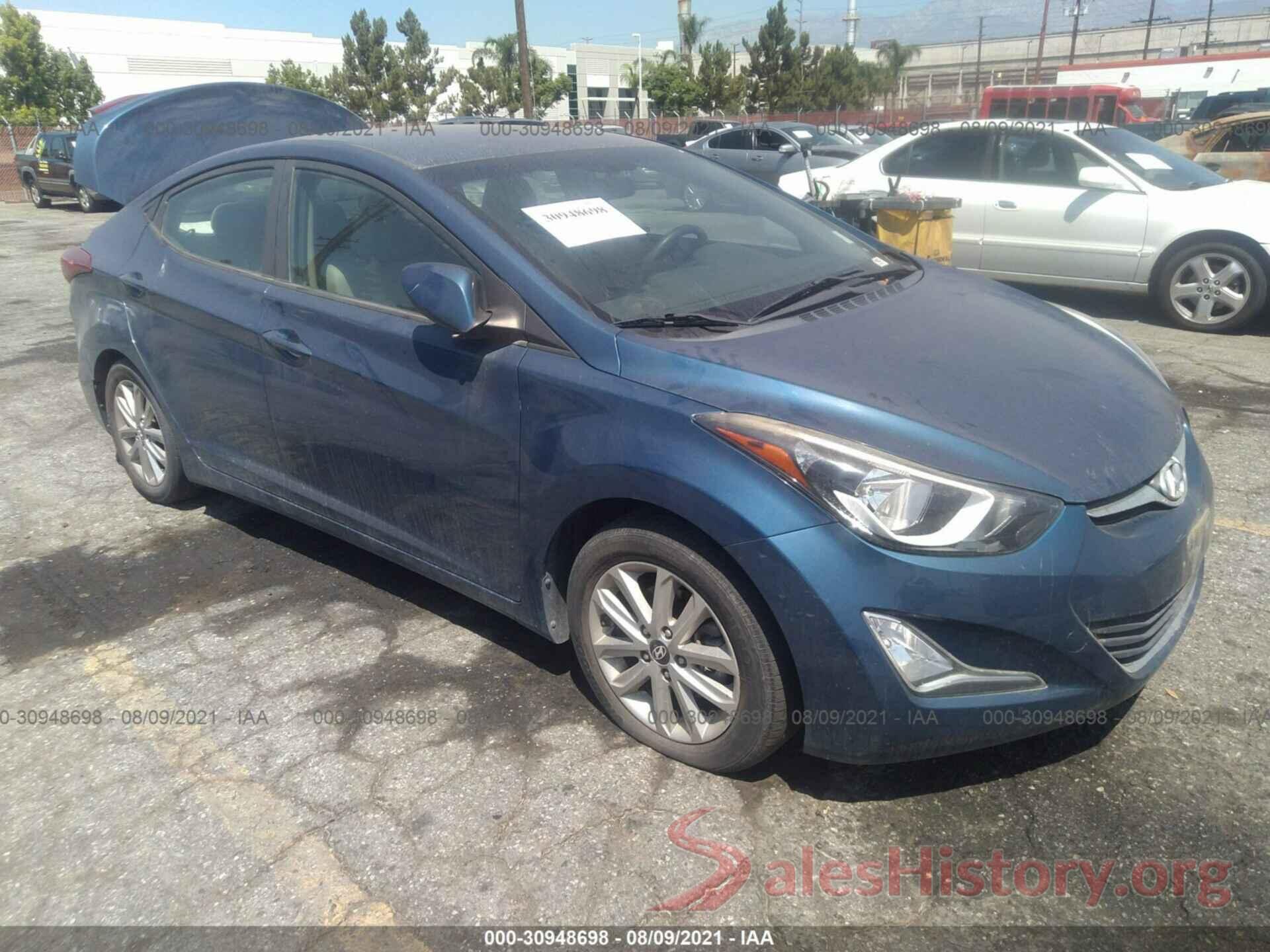 KMHDH4AE4GU518655 2016 HYUNDAI ELANTRA