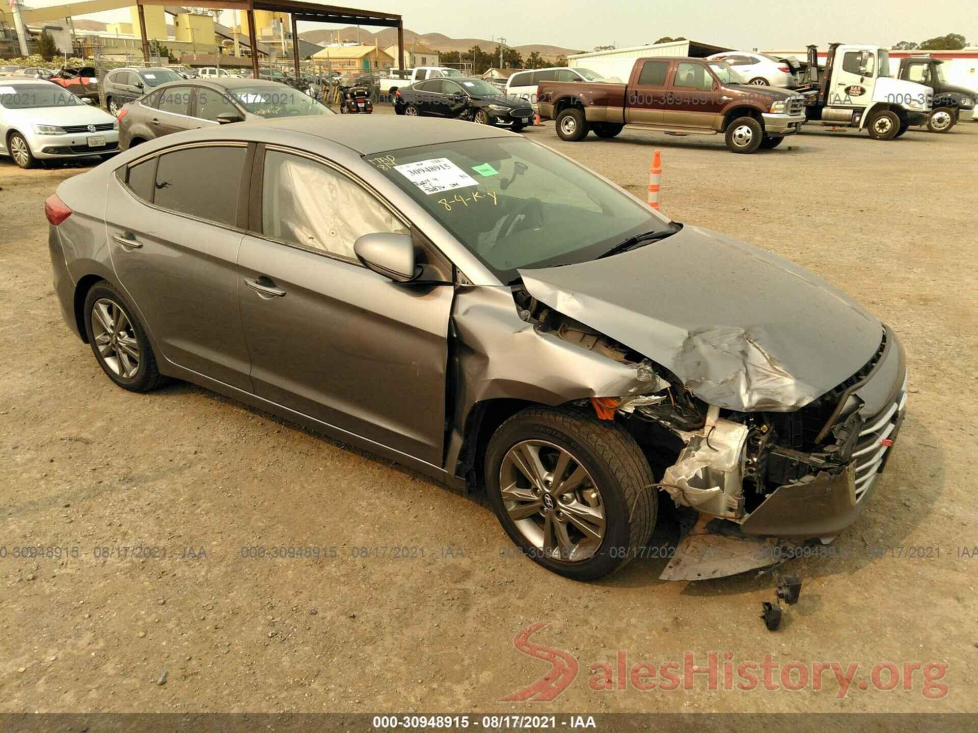 5NPD84LF8JH250012 2018 HYUNDAI ELANTRA