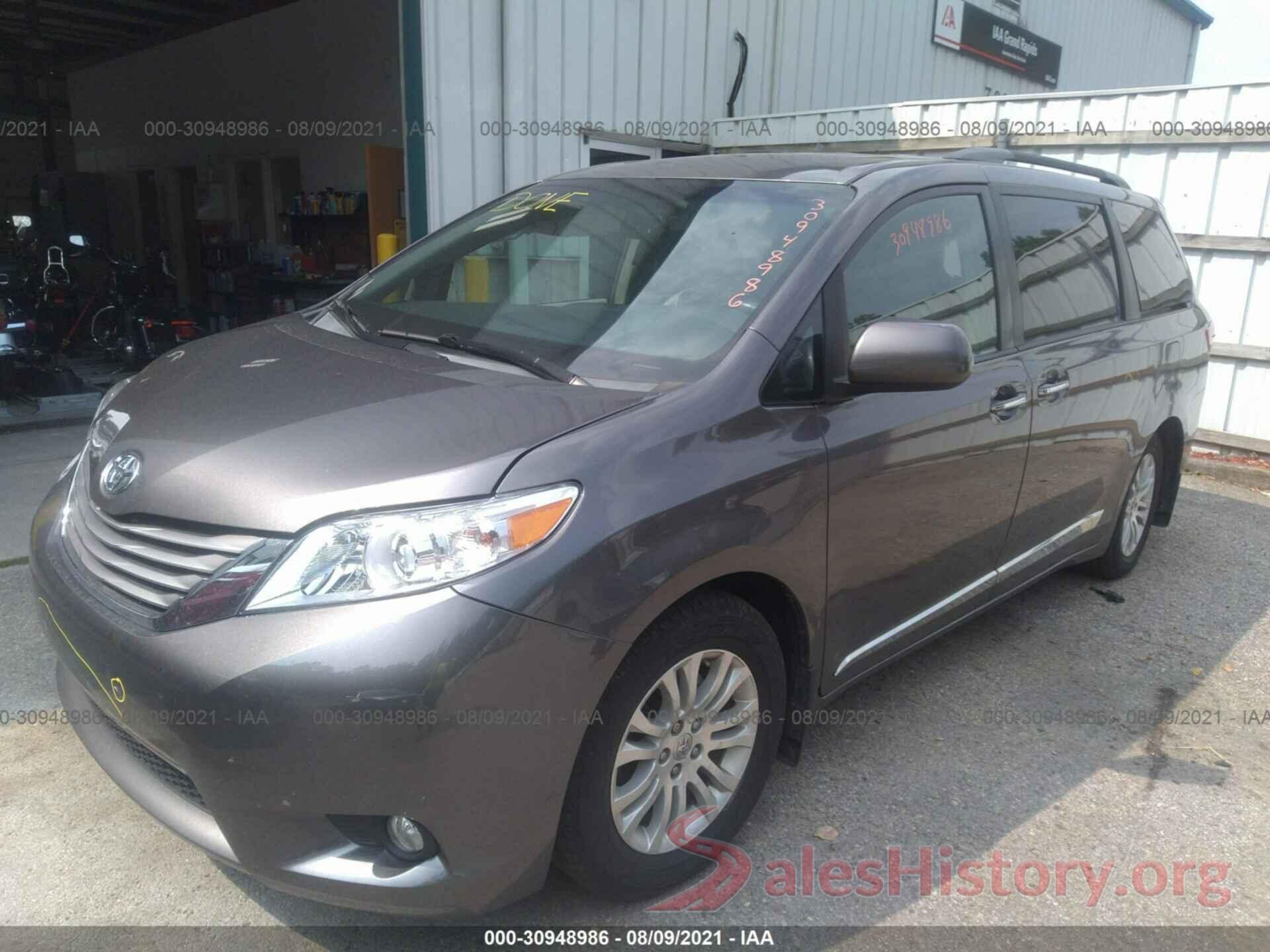 5TDYK3DC9GS720567 2016 TOYOTA SIENNA