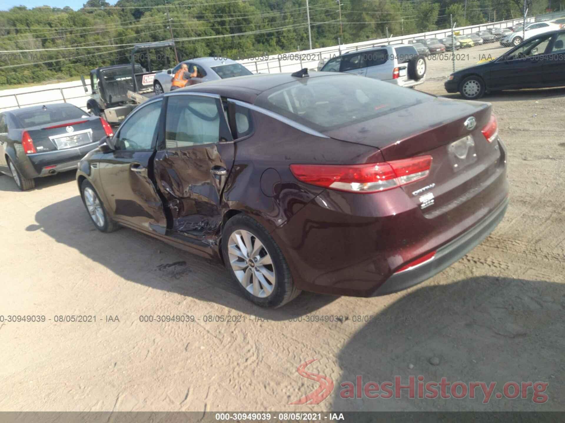 5XXGU4L31JG184834 2018 KIA OPTIMA