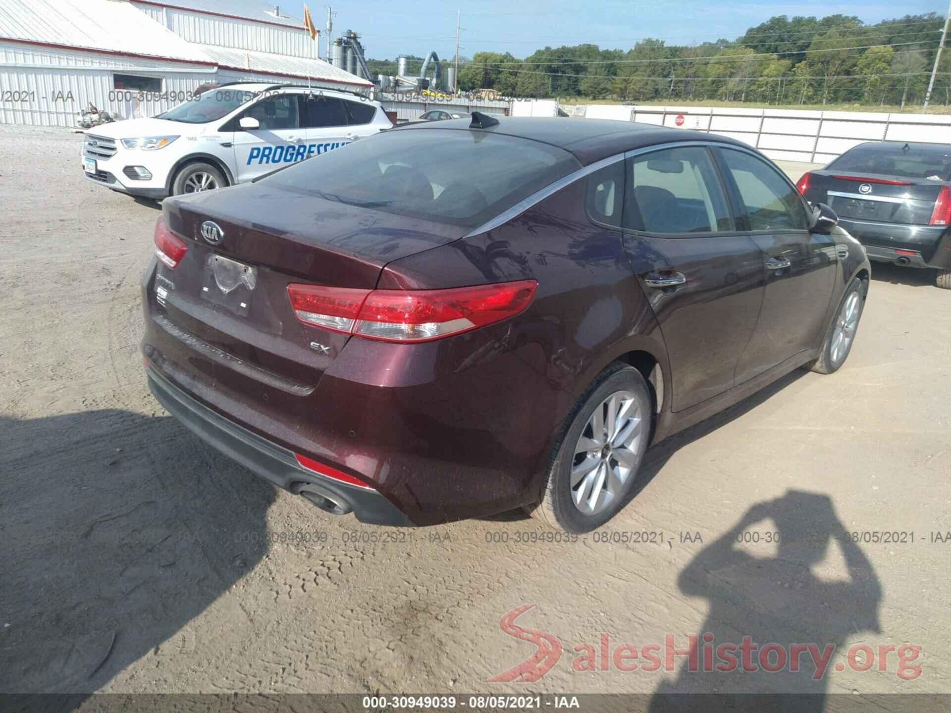 5XXGU4L31JG184834 2018 KIA OPTIMA