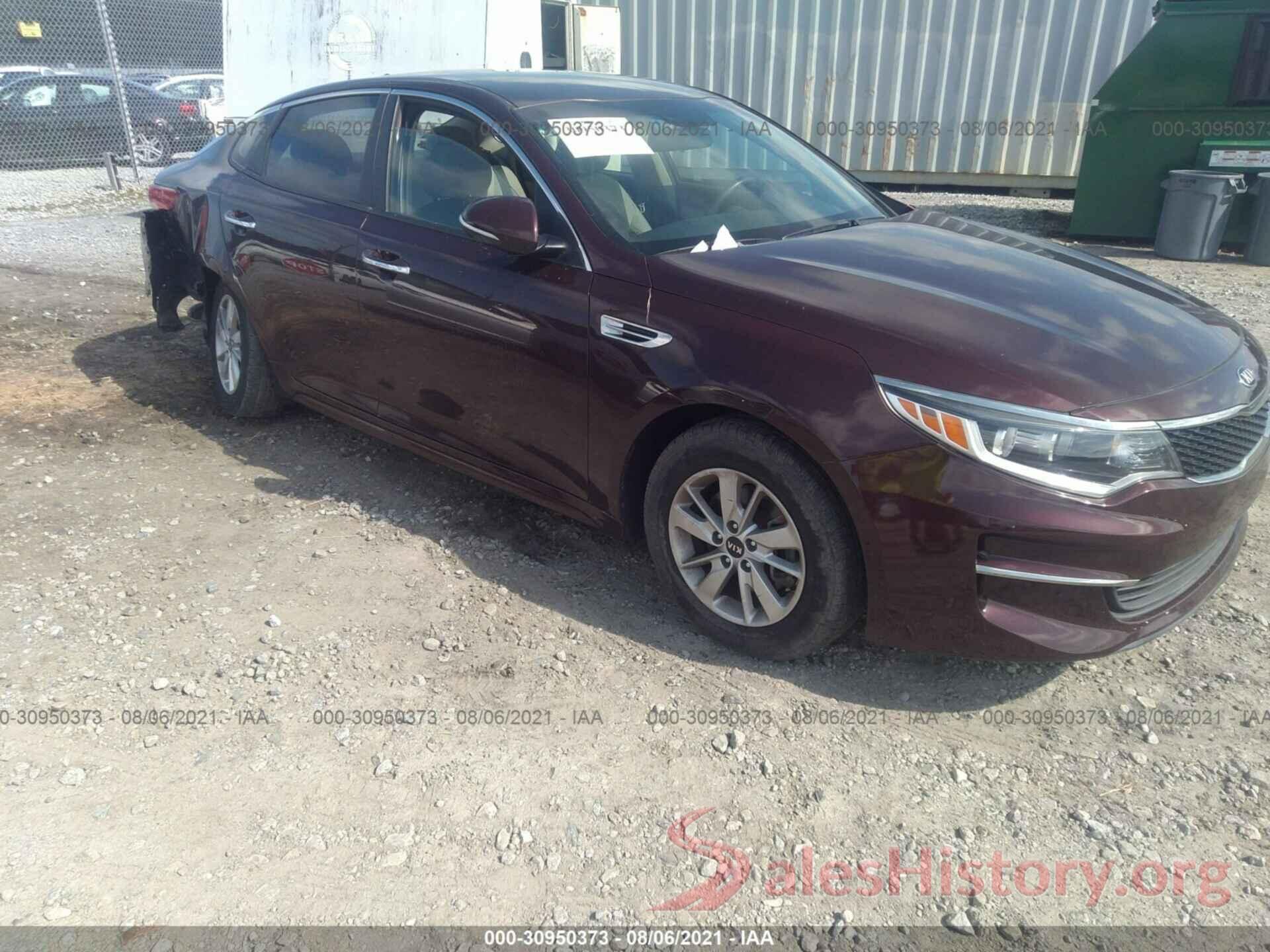 5XXGT4L36GG025481 2016 KIA OPTIMA