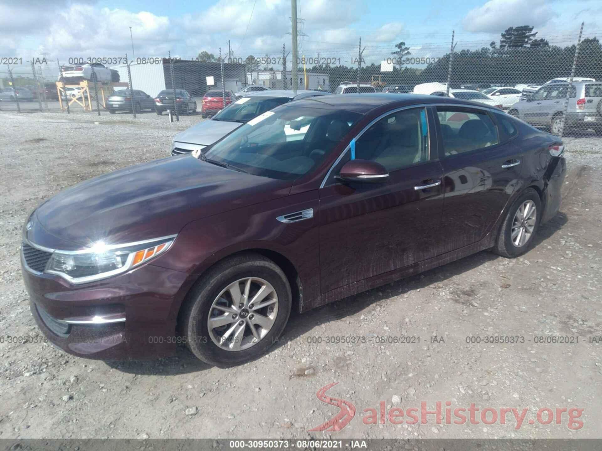 5XXGT4L36GG025481 2016 KIA OPTIMA