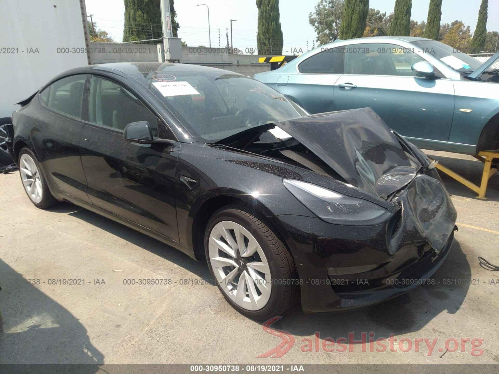 5YJ3E1EB4MF974960 2021 TESLA MODEL 3