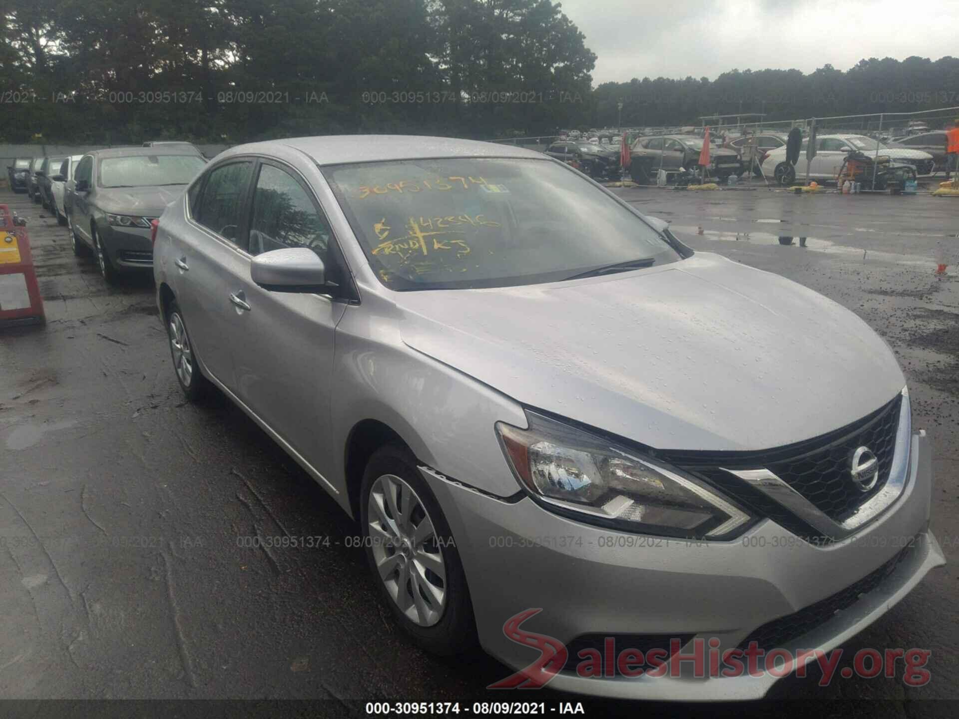 3N1AB7AP0KY320675 2019 NISSAN SENTRA