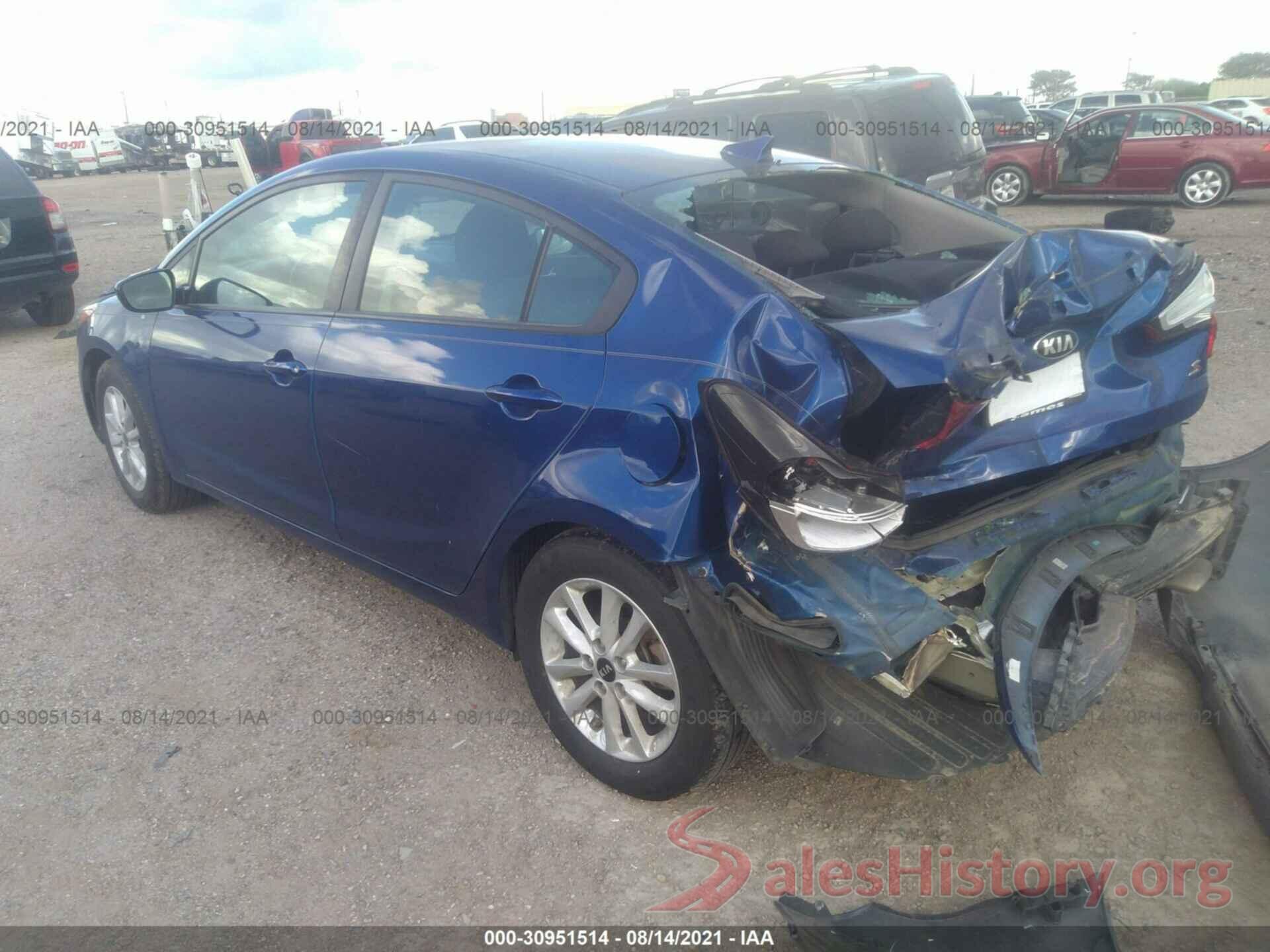 3KPFL4A70HE155896 2017 KIA FORTE