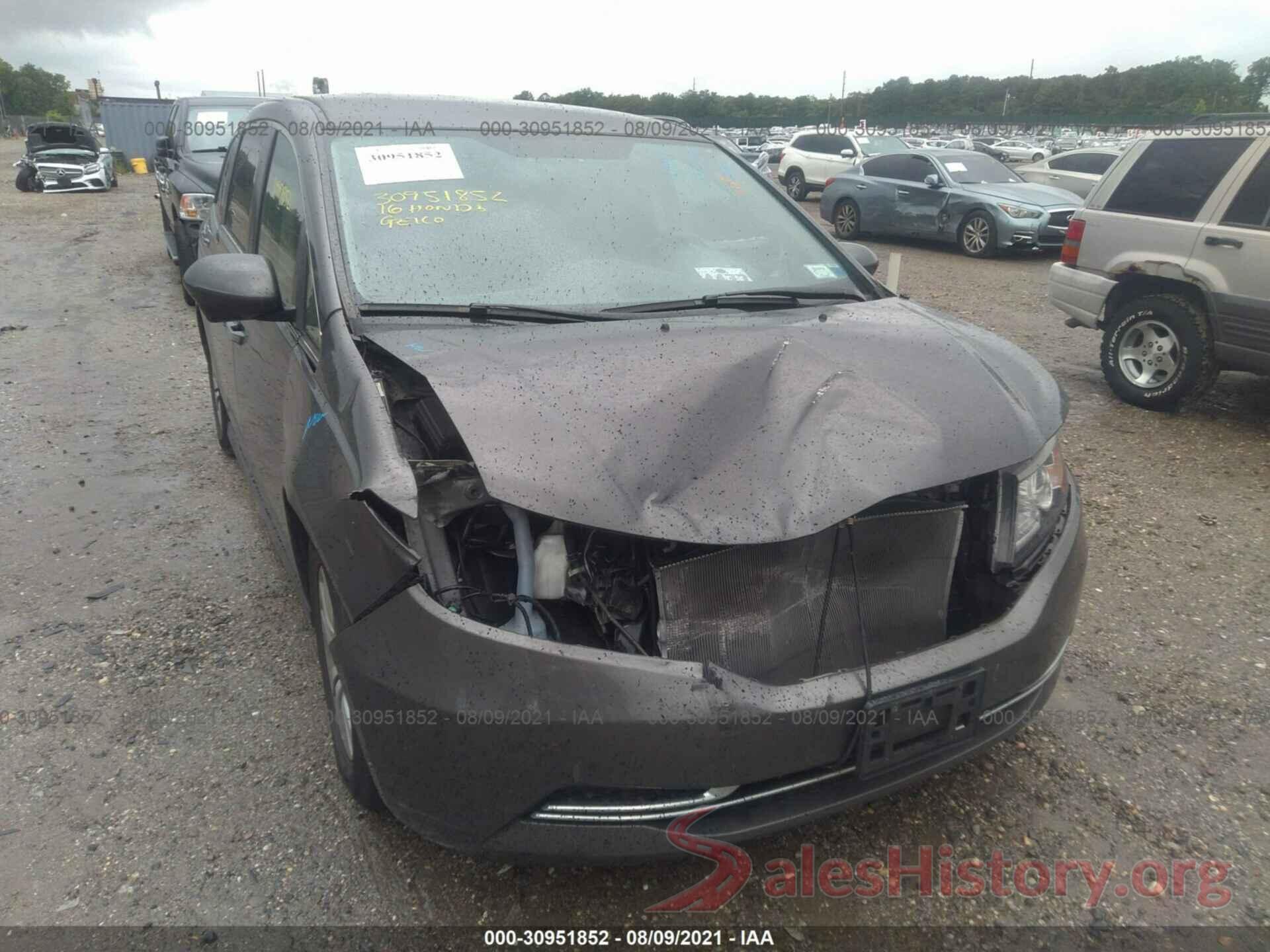 5FNRL5H39GB041362 2016 HONDA ODYSSEY