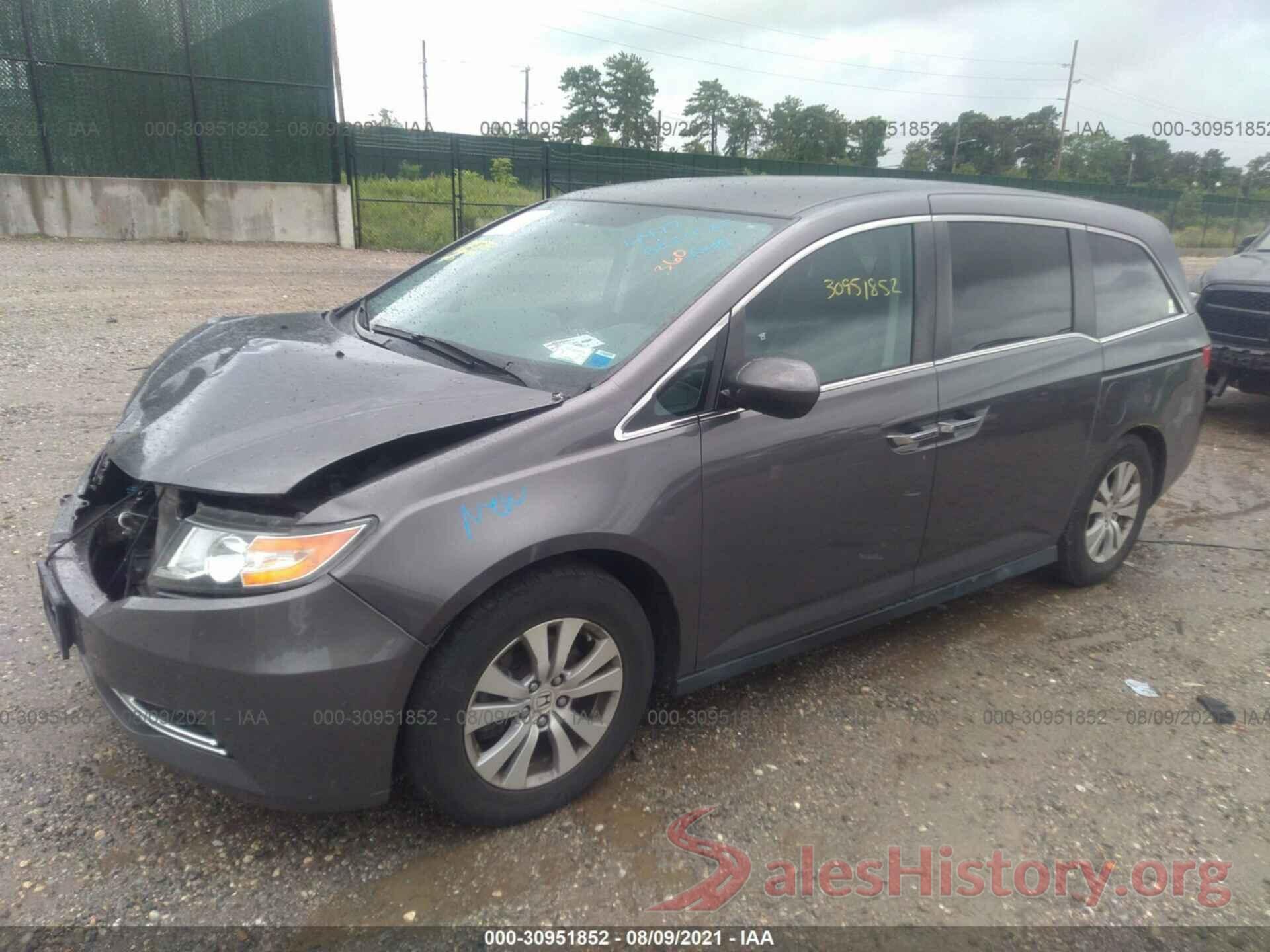 5FNRL5H39GB041362 2016 HONDA ODYSSEY