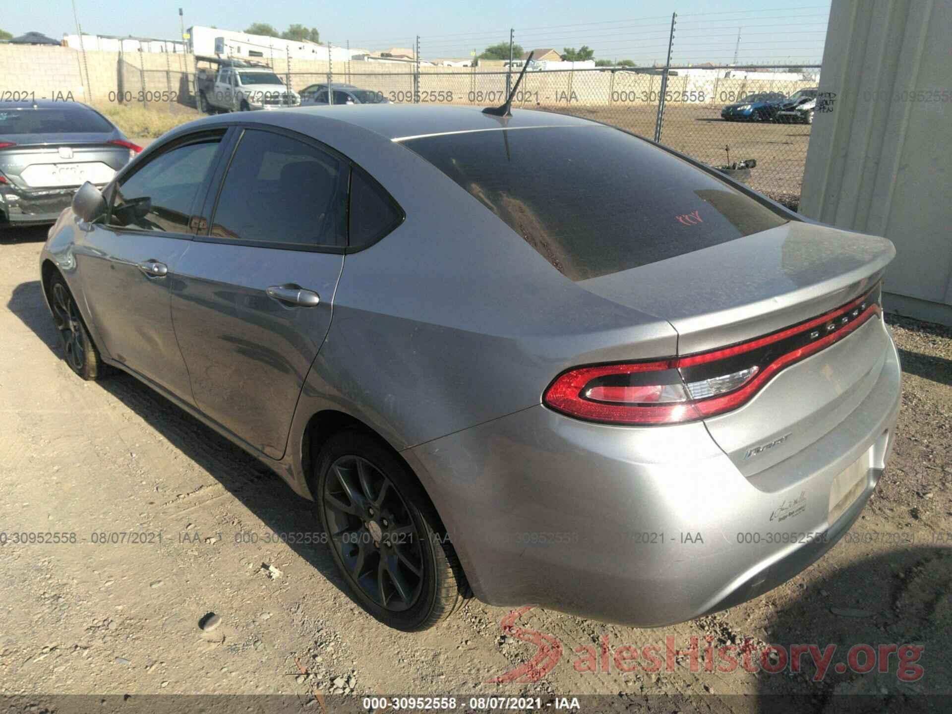 1C3CDFAA5GD585130 2016 DODGE DART