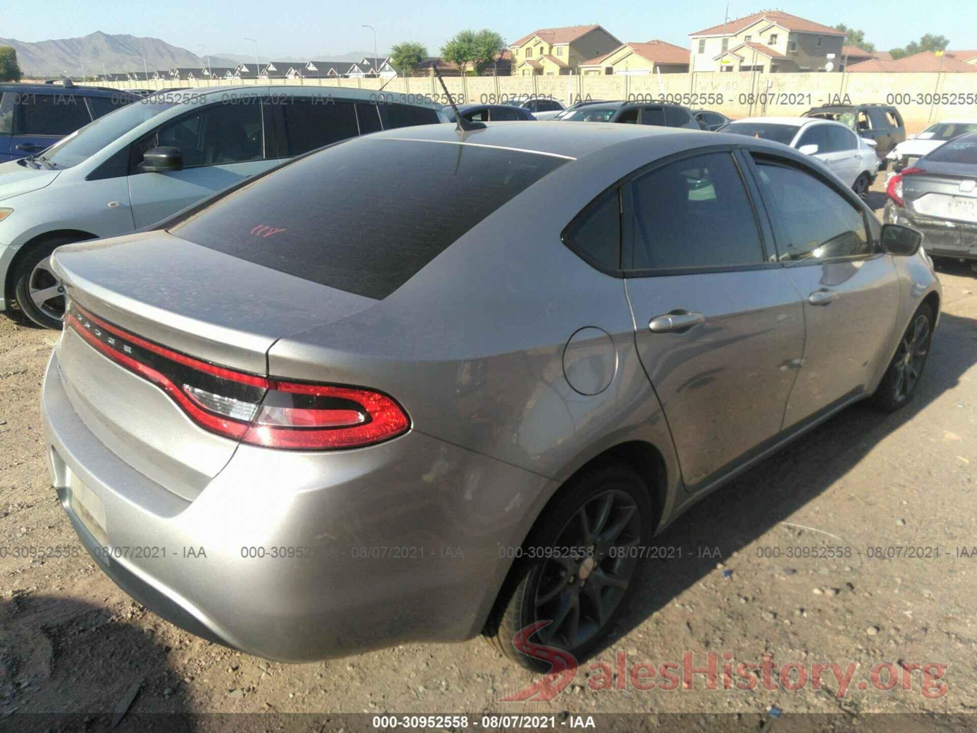 1C3CDFAA5GD585130 2016 DODGE DART