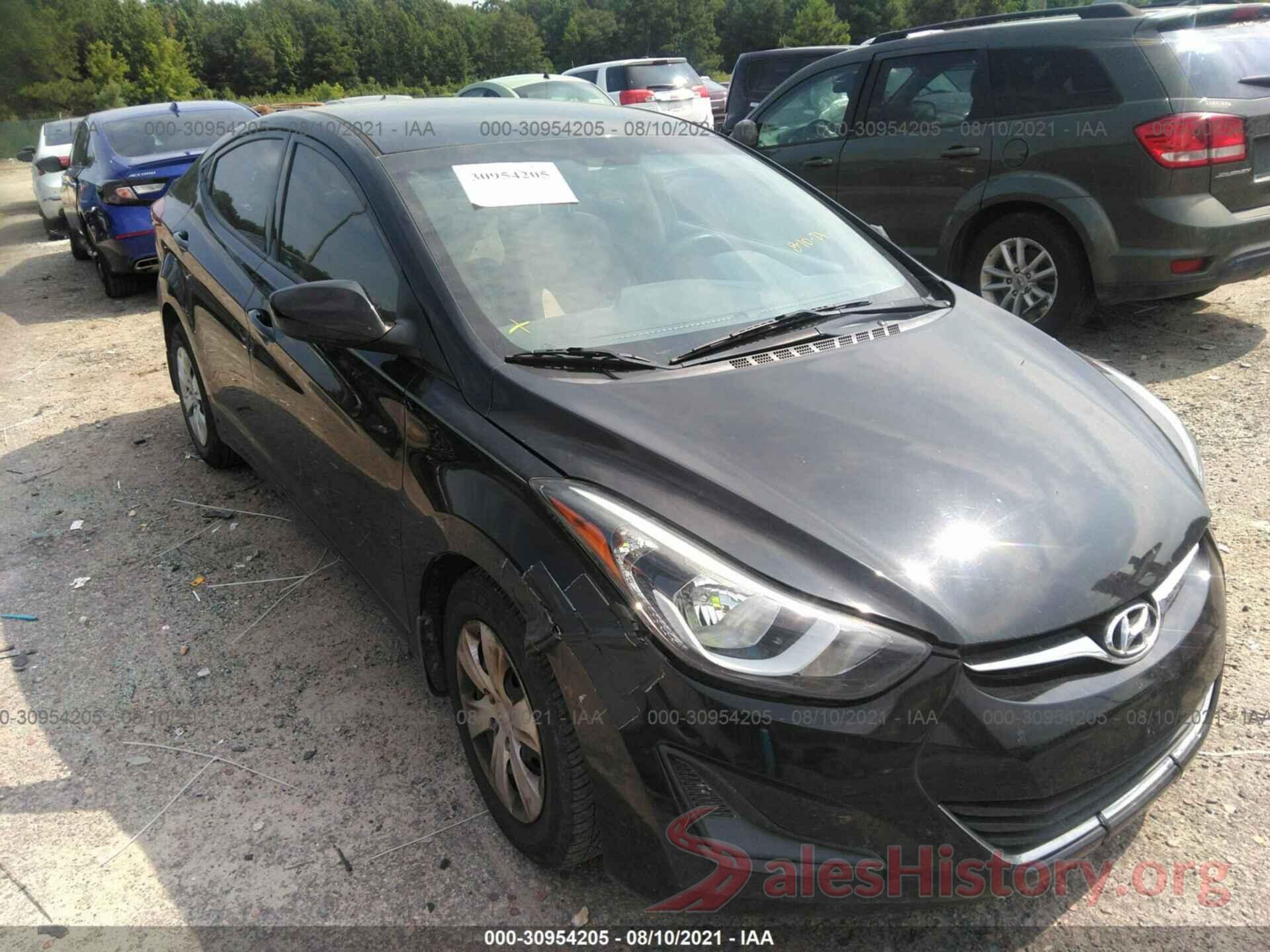 5NPDH4AE4GH769528 2016 HYUNDAI ELANTRA