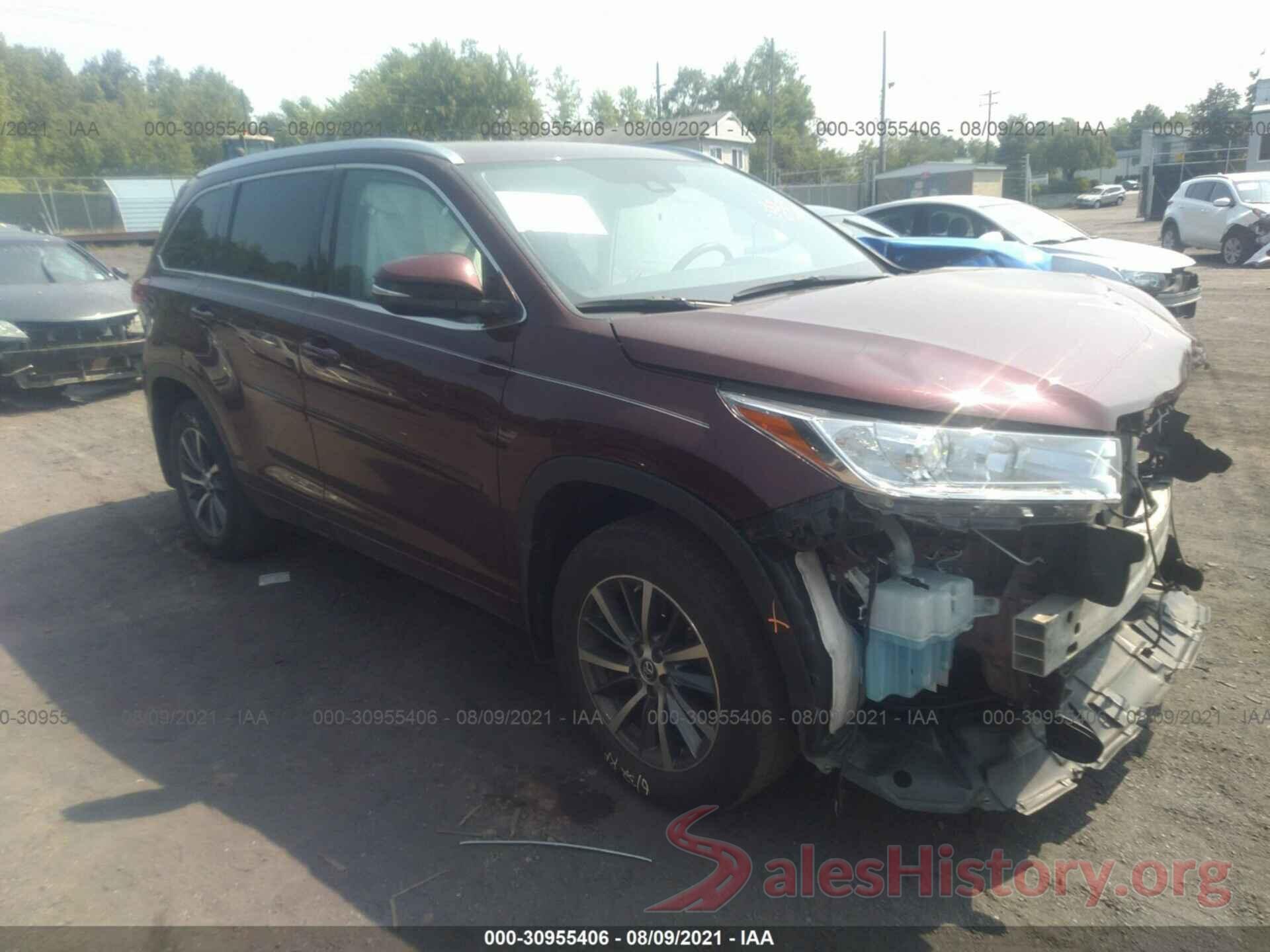 5TDJZRFH7JS875375 2018 TOYOTA HIGHLANDER