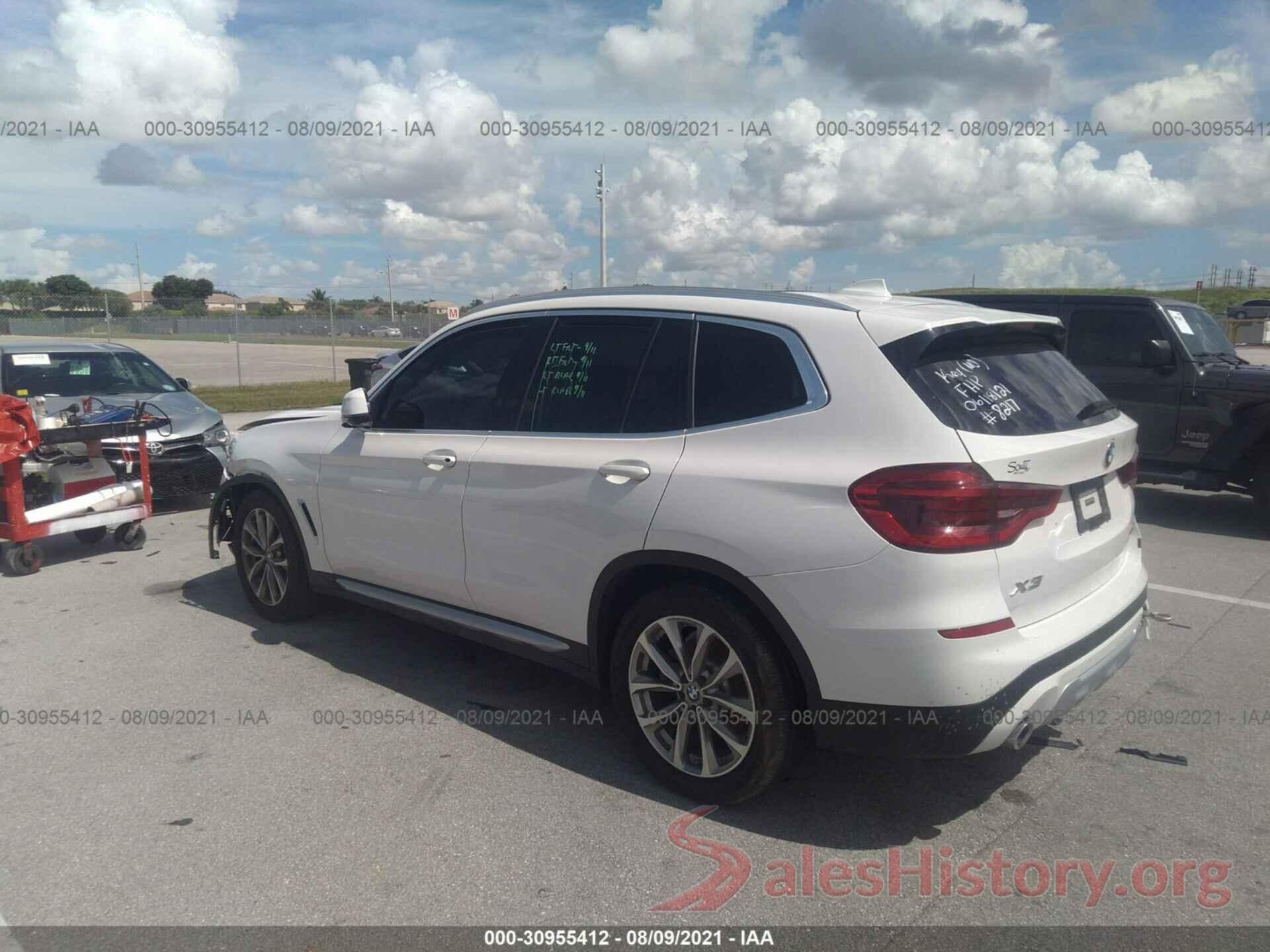 5UXTR7C5XKLE88217 2019 BMW X3