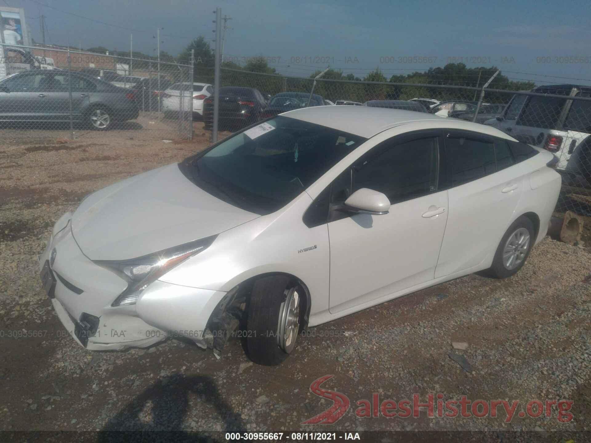 JTDKBRFU5G3516168 2016 TOYOTA PRIUS