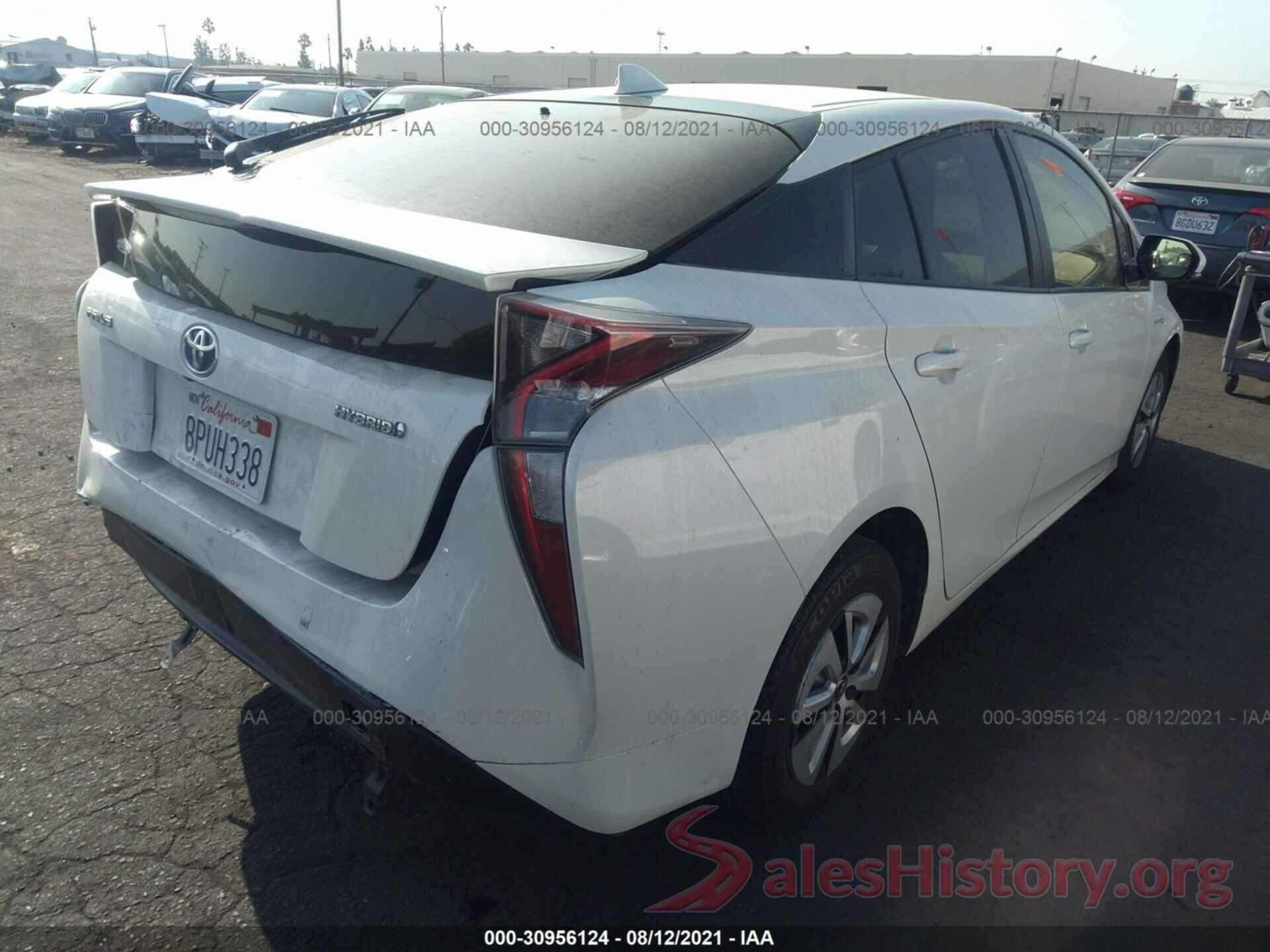 JTDKARFU4G3019499 2016 TOYOTA PRIUS