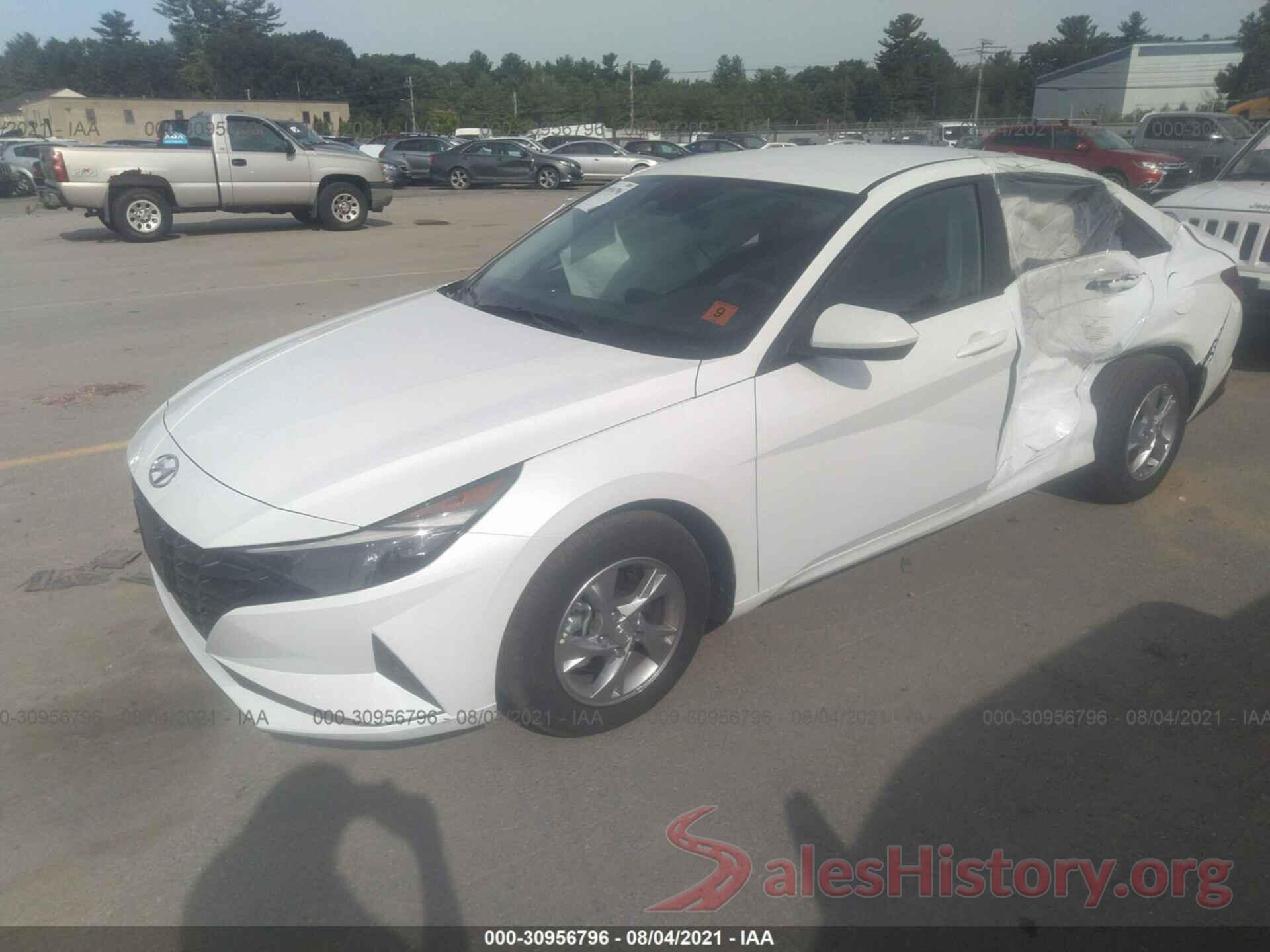 5NPLL4AG1MH050132 2021 HYUNDAI ELANTRA