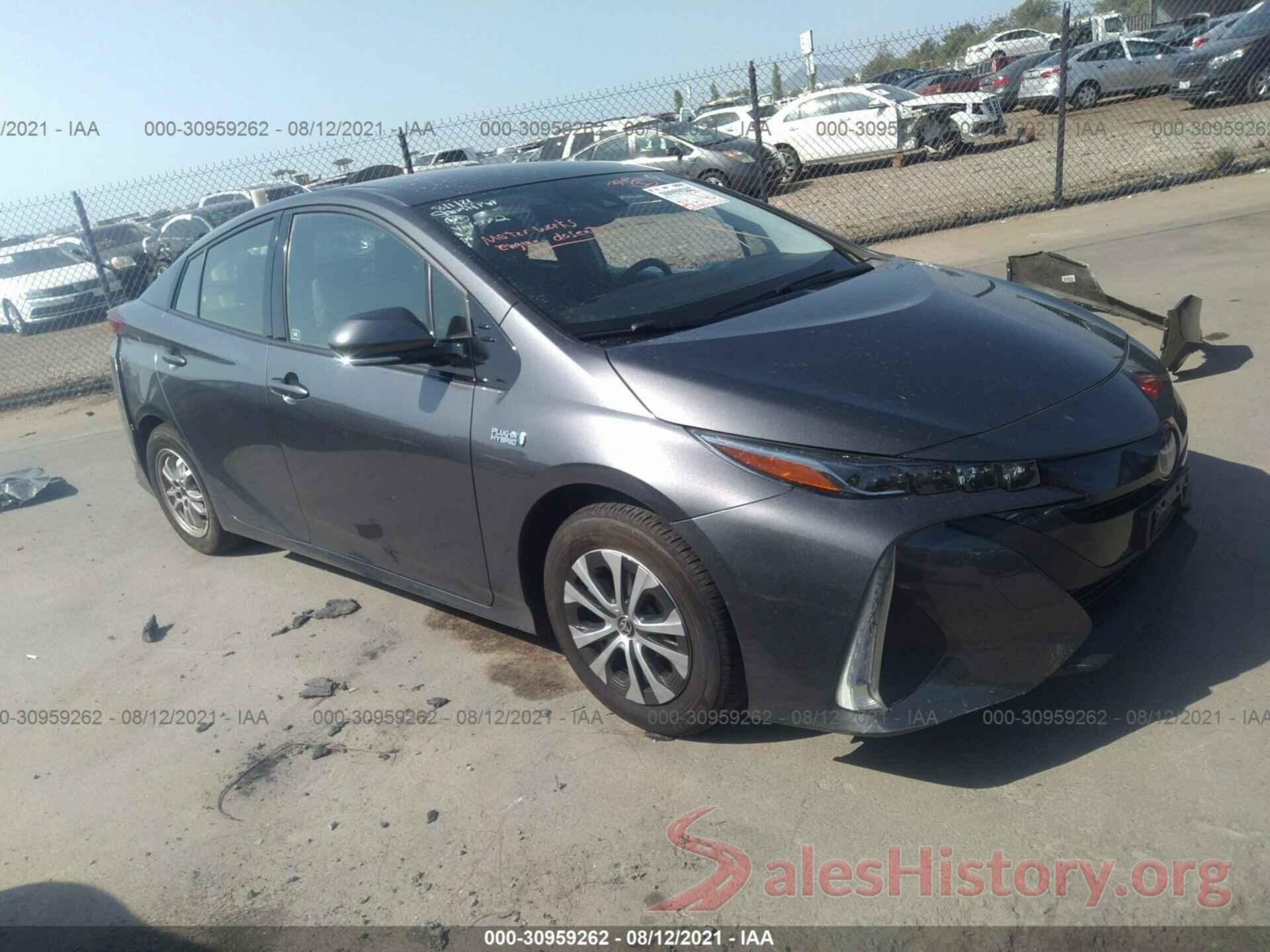 JTDKARFP3L3145552 2020 TOYOTA PRIUS PRIME