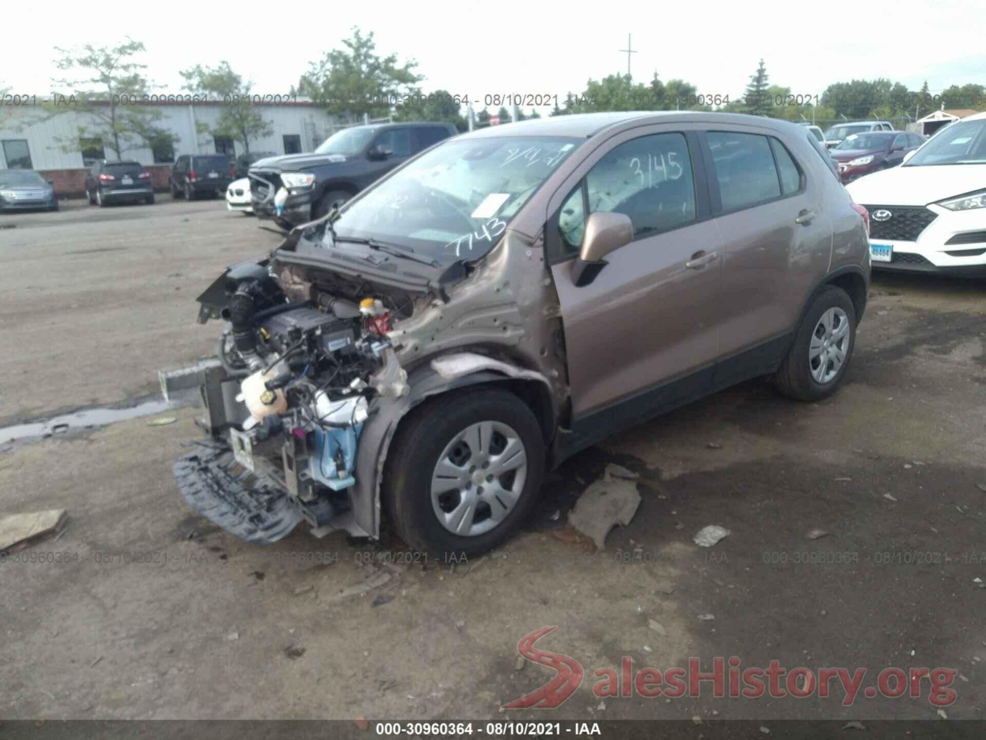 3GNCJKSB8KL127743 2019 CHEVROLET TRAX