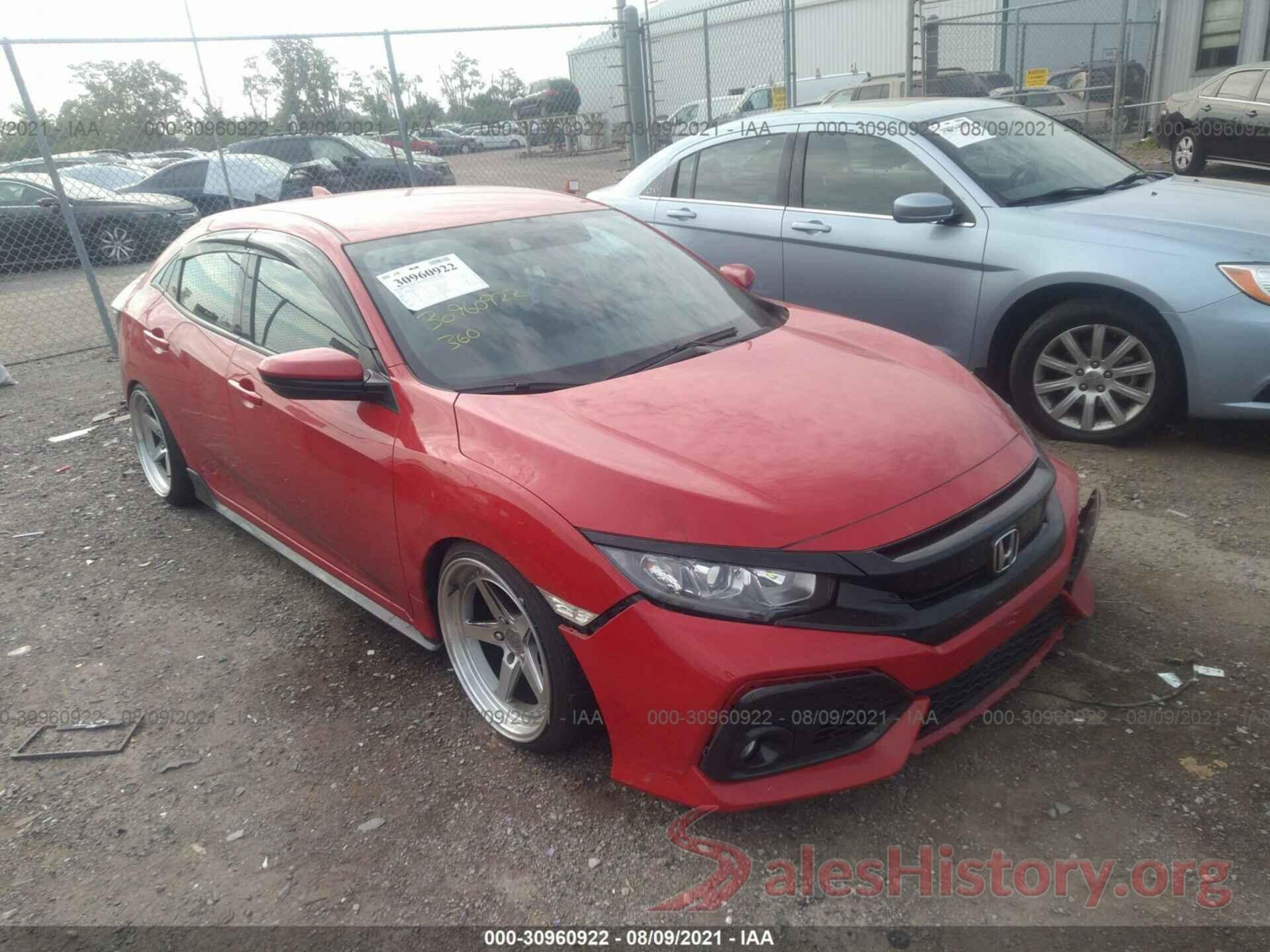 SHHFK7G4XKU208380 2019 HONDA CIVIC HATCHBACK