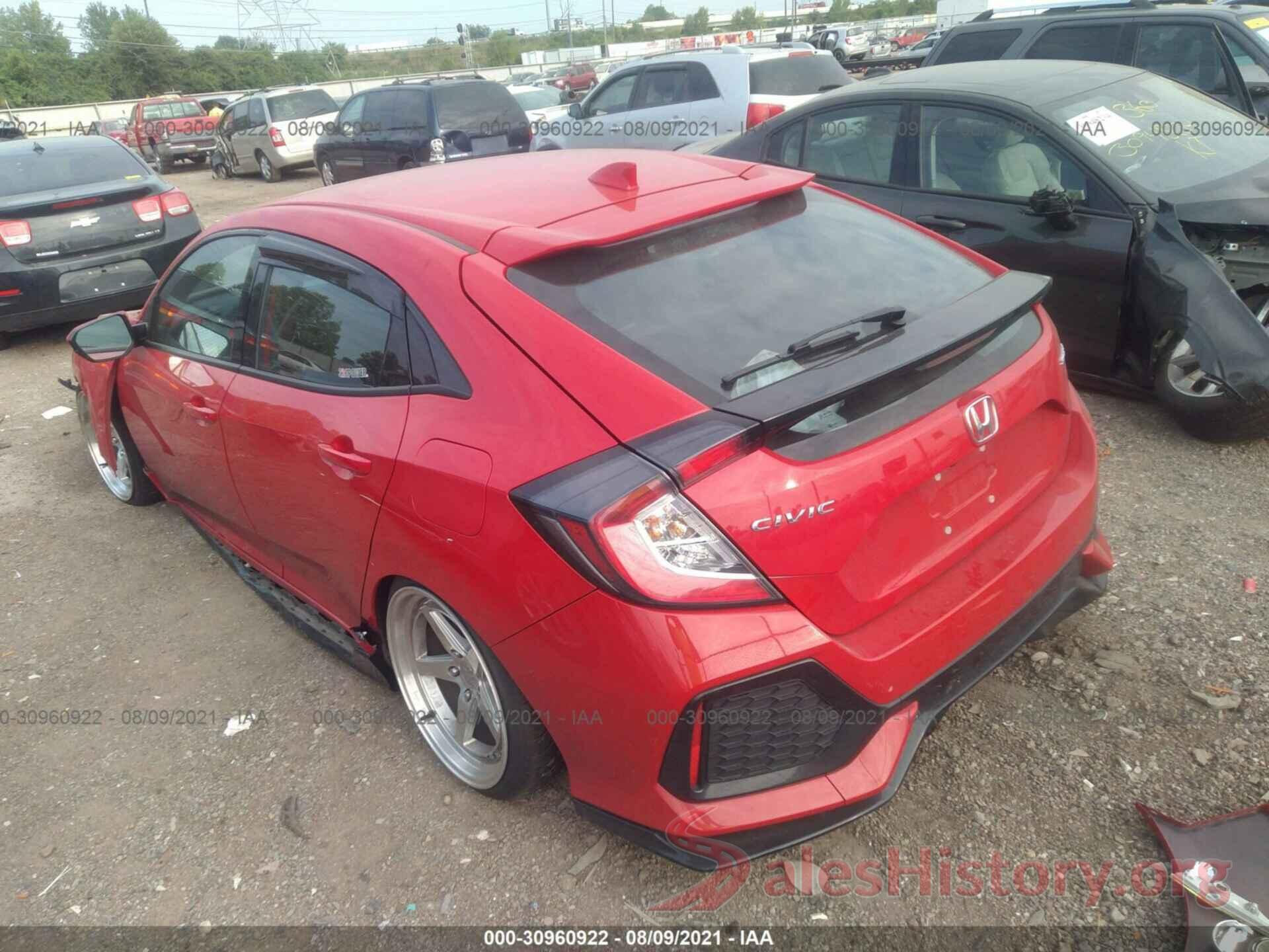 SHHFK7G4XKU208380 2019 HONDA CIVIC HATCHBACK