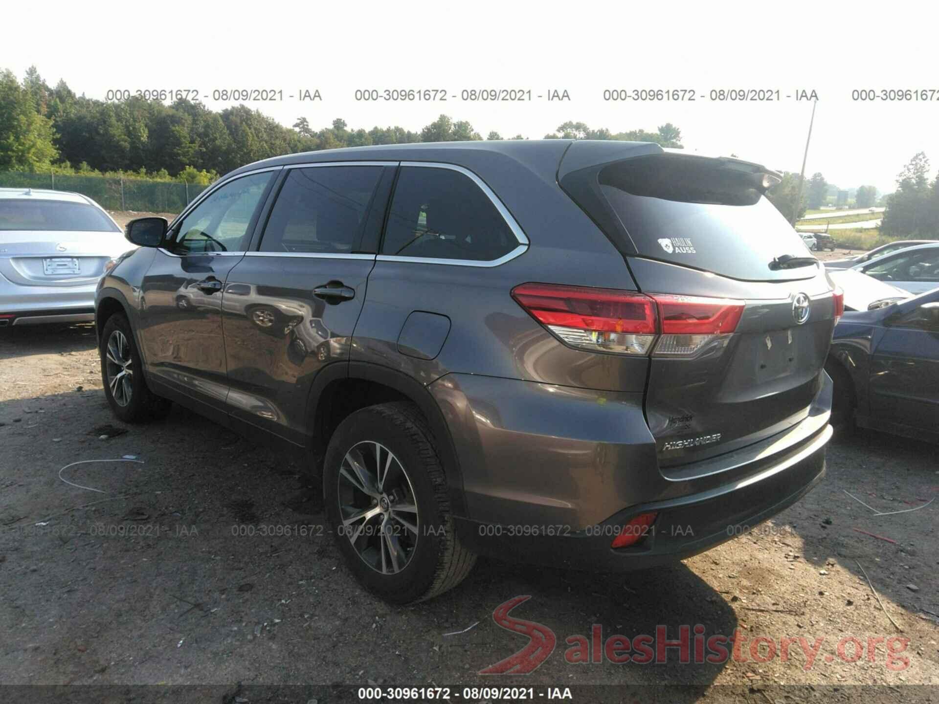 5TDZARFH6KS055400 2019 TOYOTA HIGHLANDER