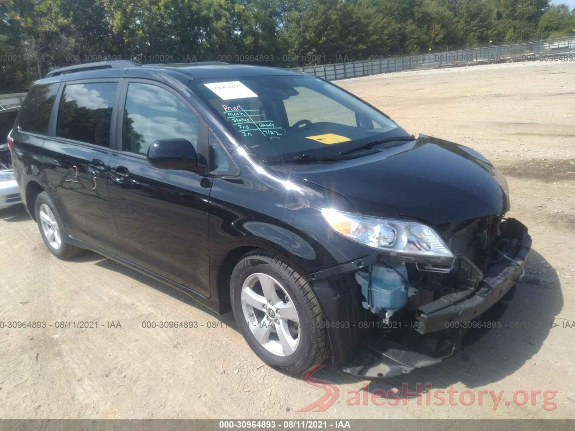 5TDKZ3DC2LS068872 2020 TOYOTA SIENNA