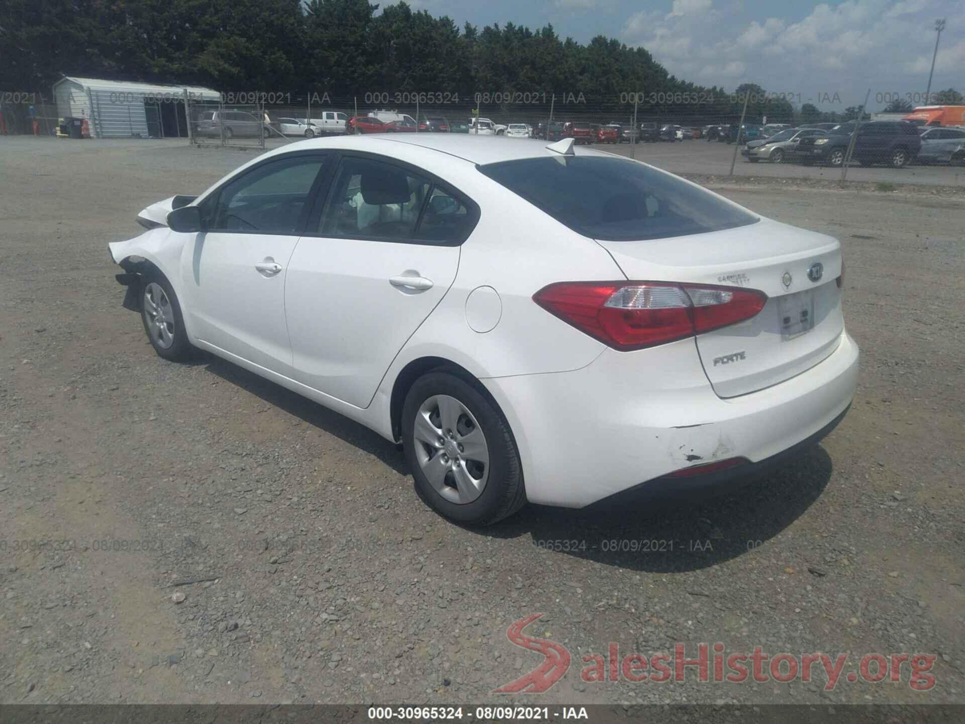 KNAFK4A63G5613609 2016 KIA FORTE