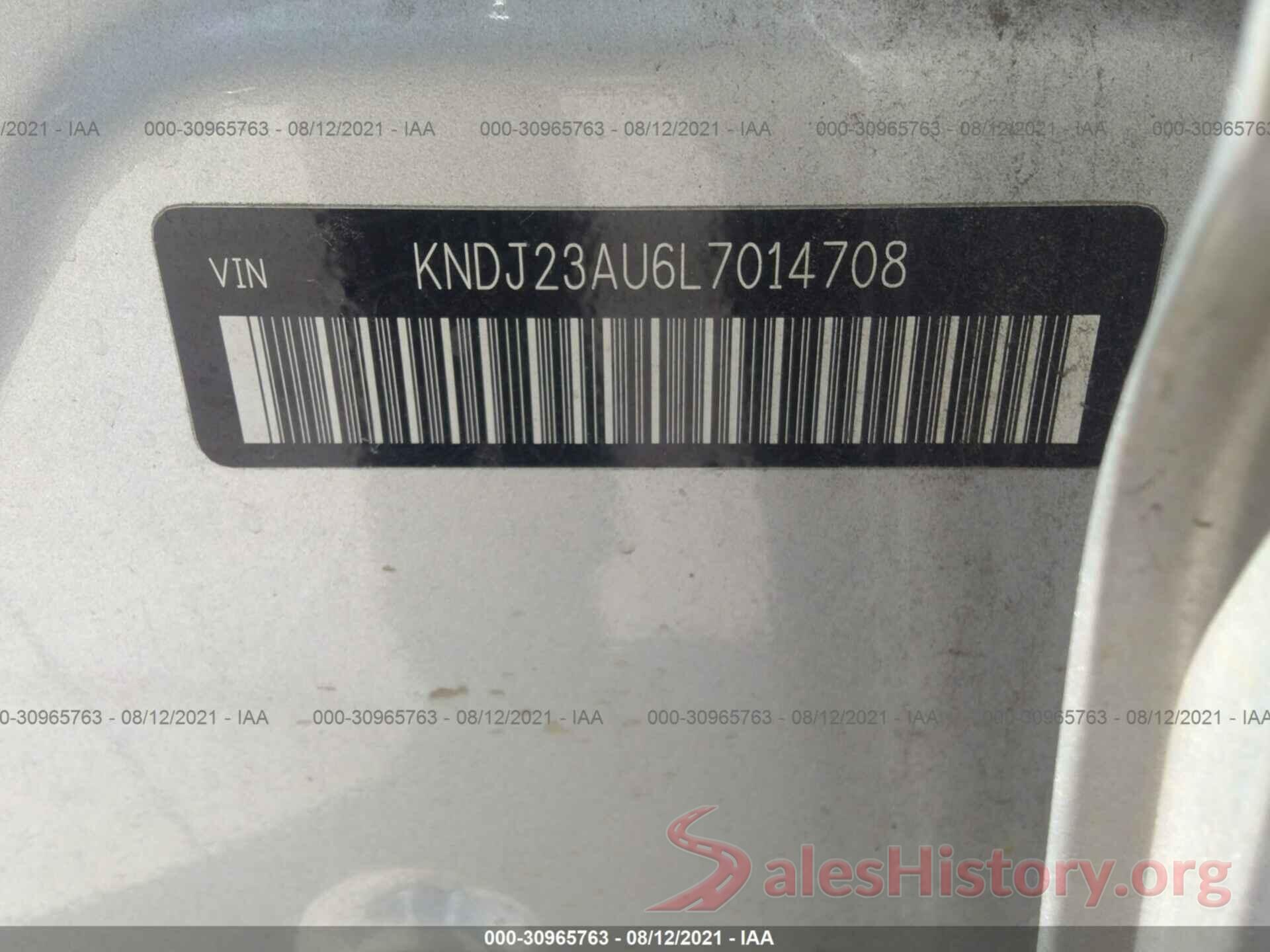 KNDJ23AU6L7014708 2020 KIA SOUL