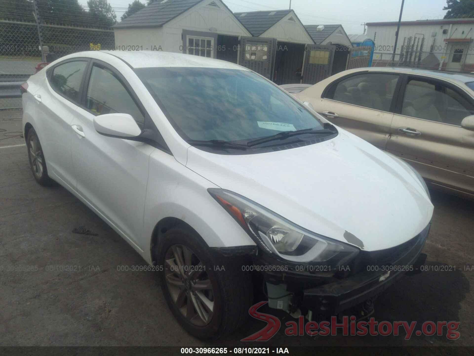 5NPDH4AEXGH718728 2016 HYUNDAI ELANTRA