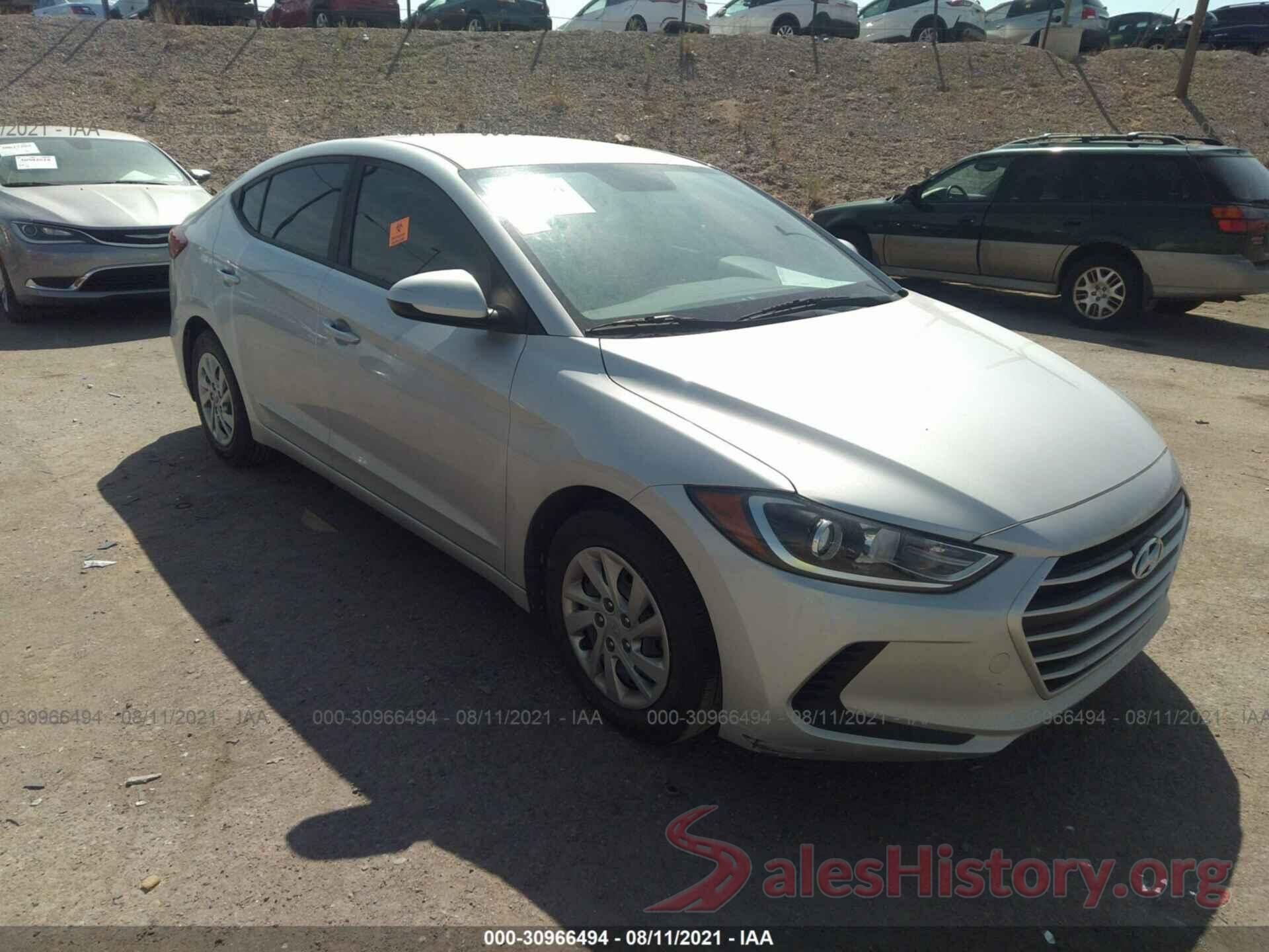 KMHD74LF6HU080005 2017 HYUNDAI ELANTRA