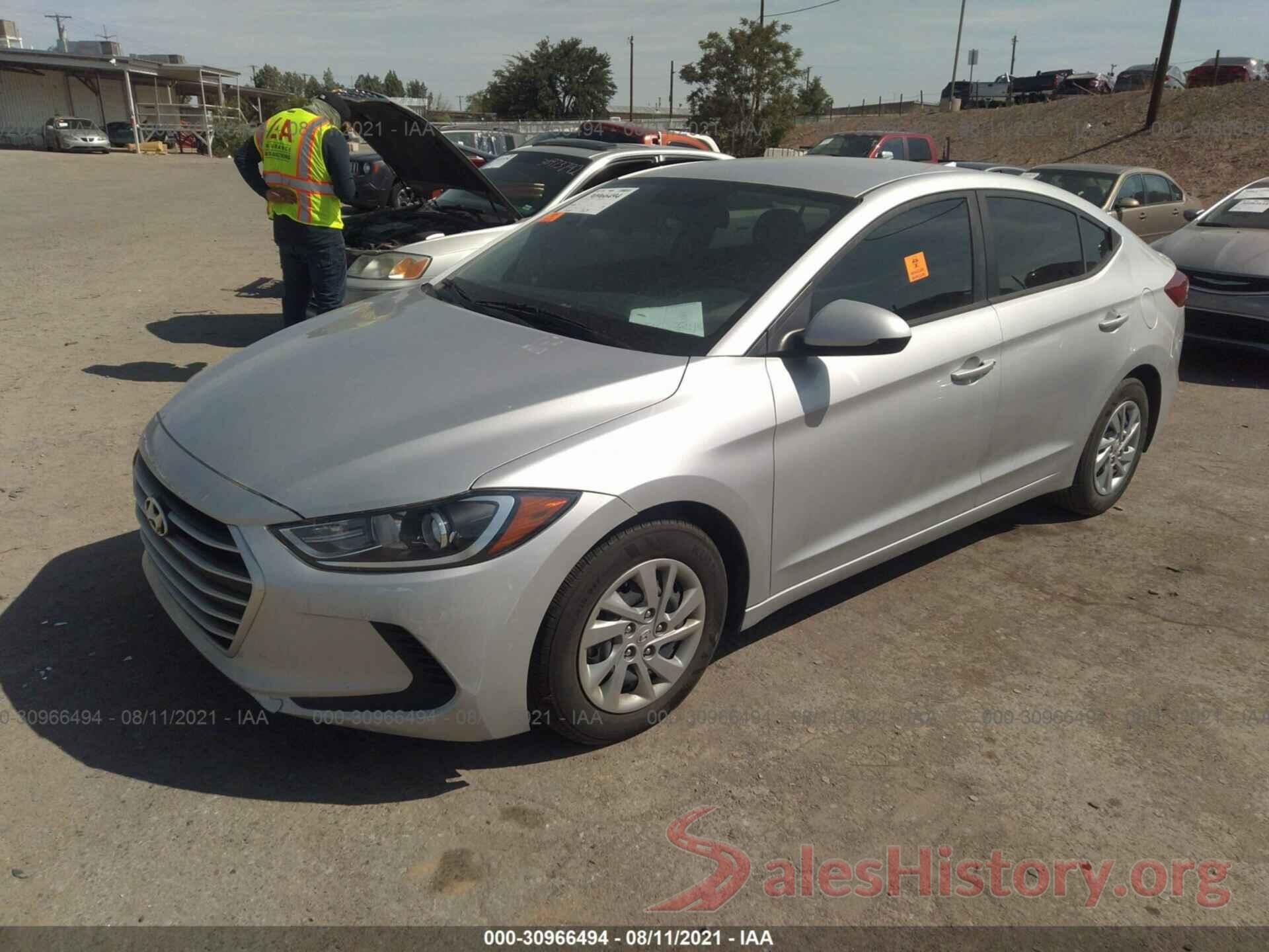 KMHD74LF6HU080005 2017 HYUNDAI ELANTRA