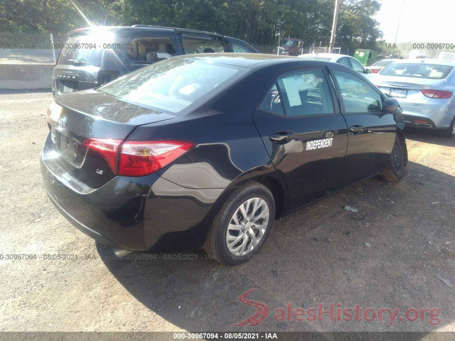 2T1BURHE5JC109899 2018 TOYOTA COROLLA