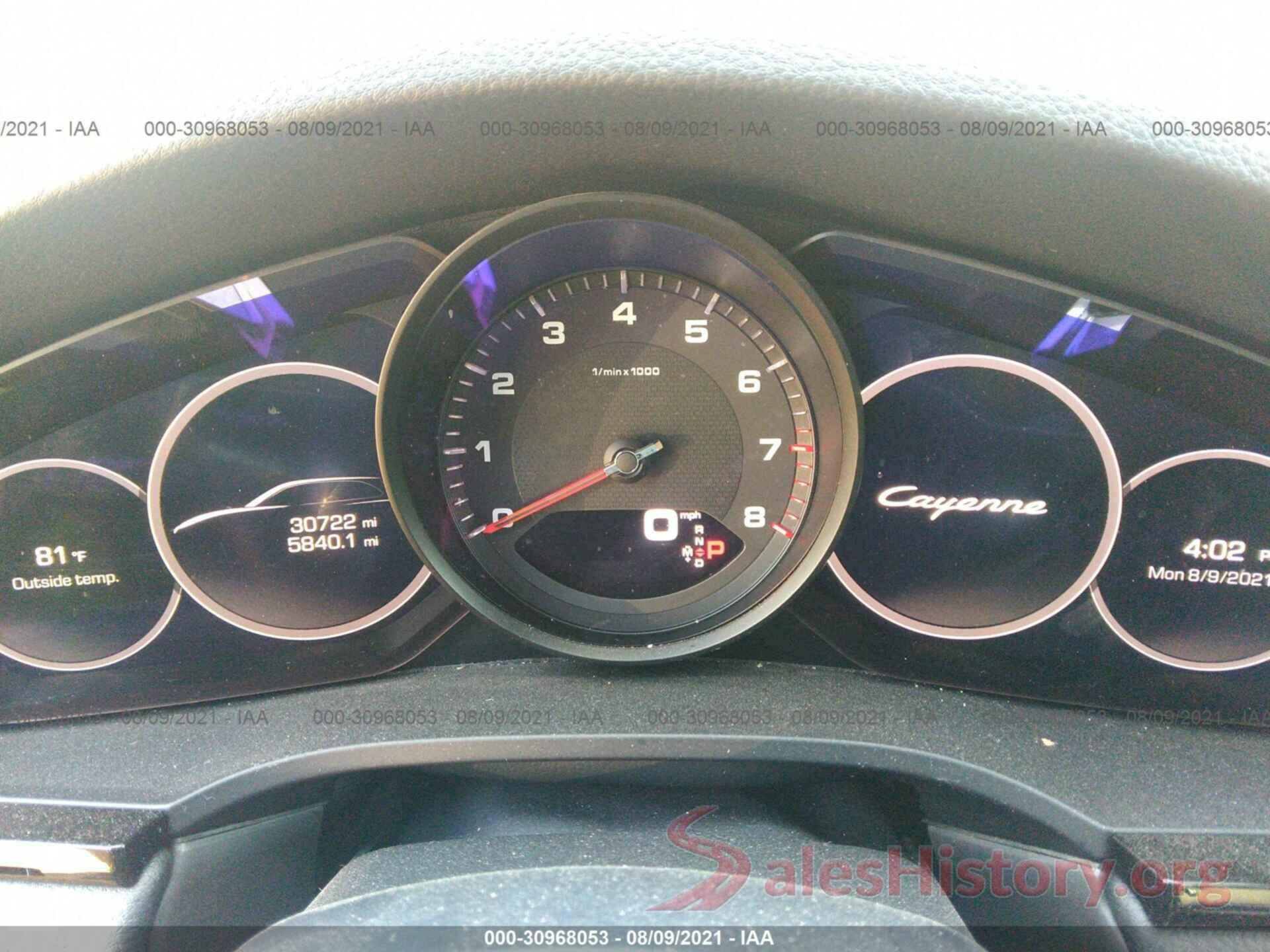 WP1AA2AY8KDA08312 2019 PORSCHE CAYENNE