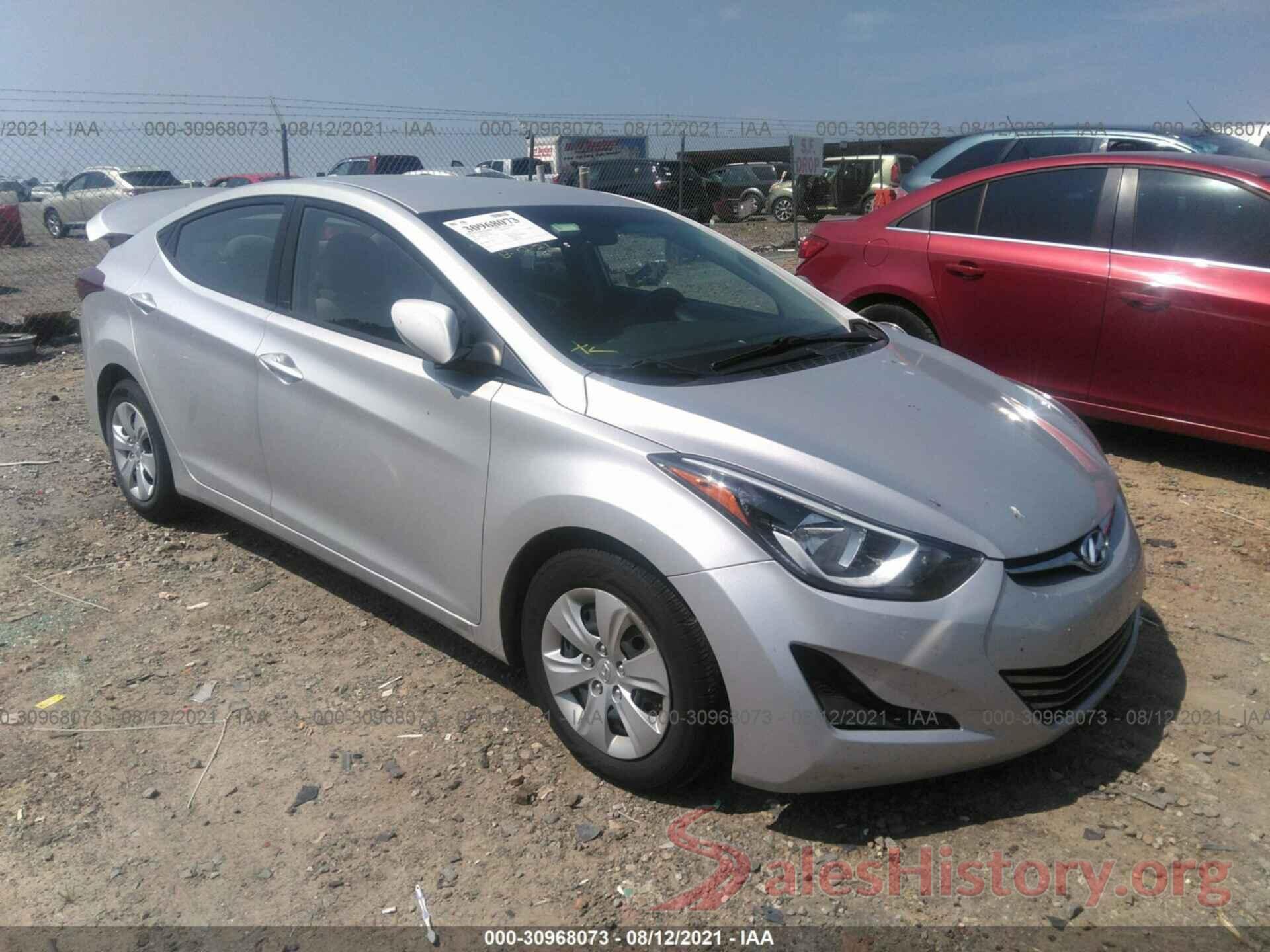 5NPDH4AE7GH751203 2016 HYUNDAI ELANTRA