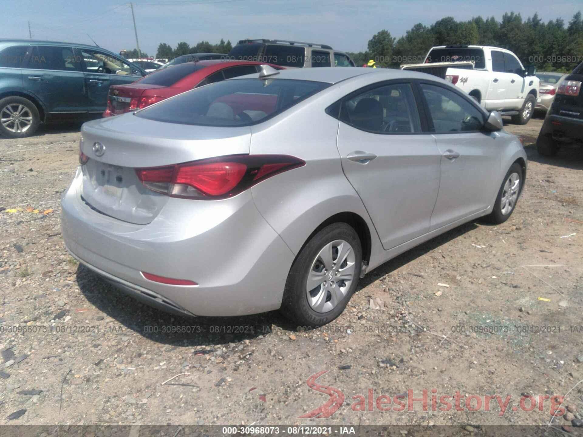 5NPDH4AE7GH751203 2016 HYUNDAI ELANTRA