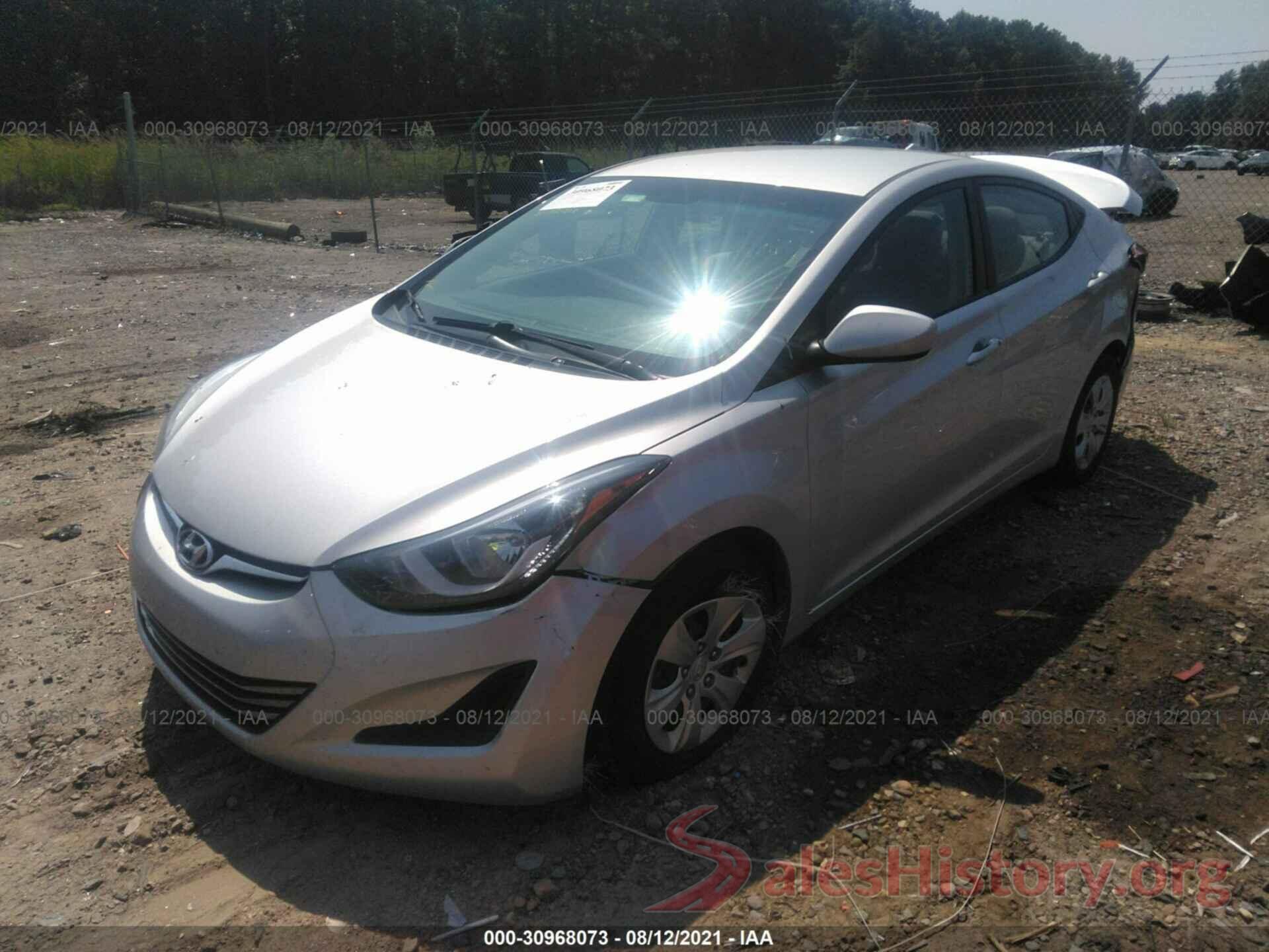 5NPDH4AE7GH751203 2016 HYUNDAI ELANTRA