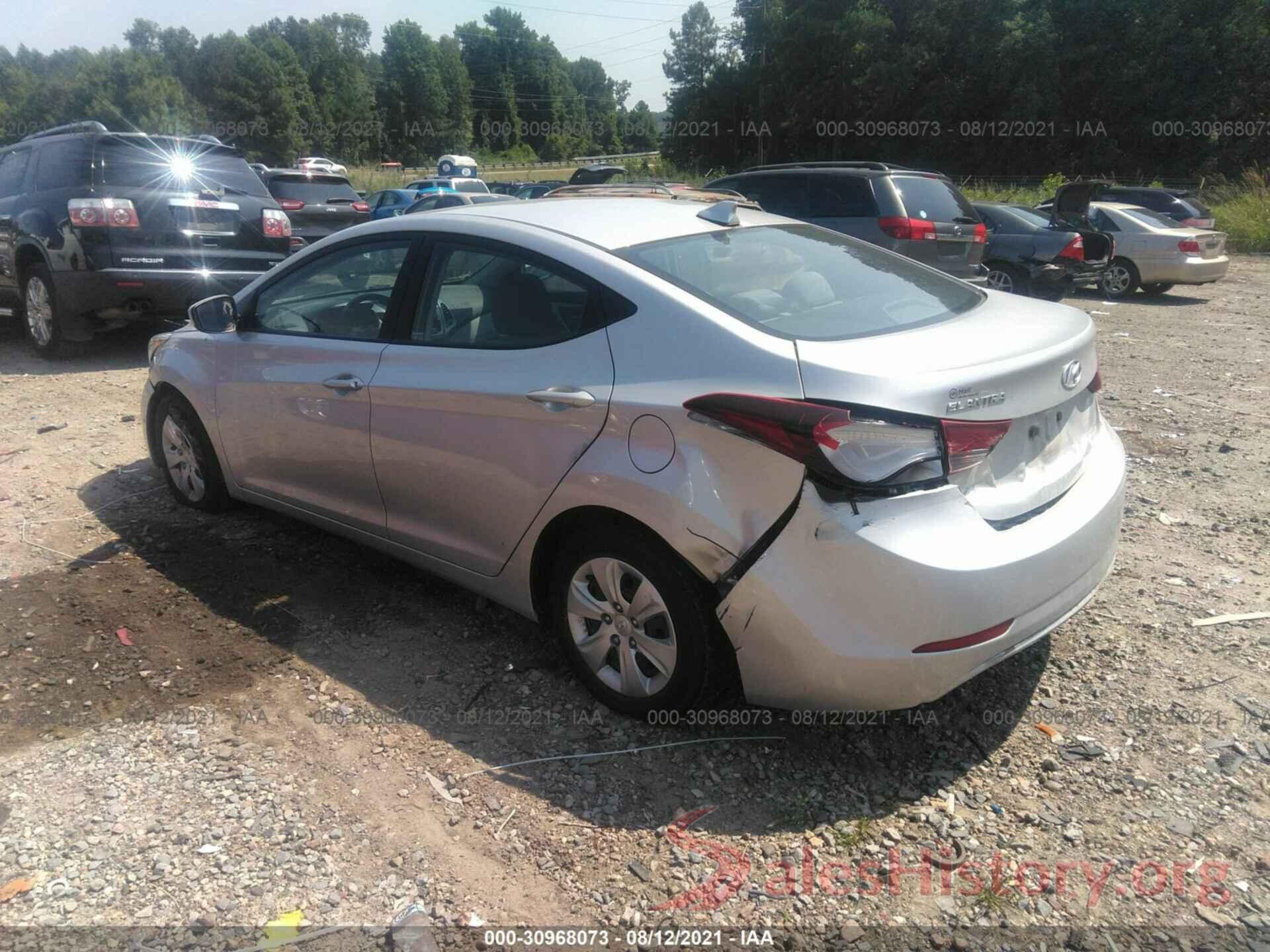 5NPDH4AE7GH751203 2016 HYUNDAI ELANTRA