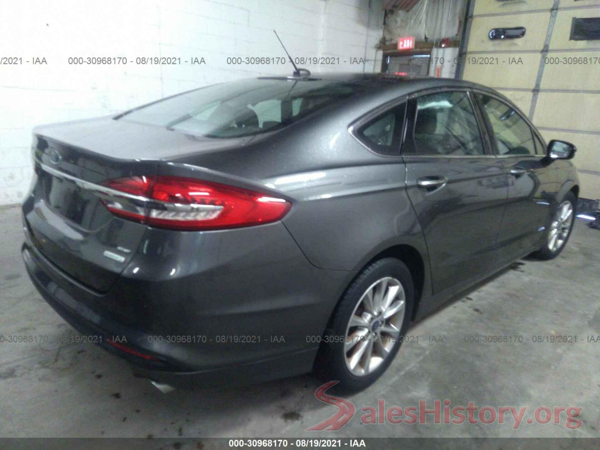 3FA6P0HD1HR390525 2017 FORD FUSION