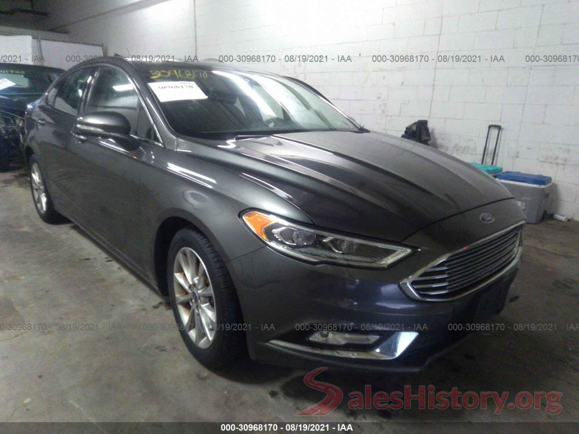 3FA6P0HD1HR390525 2017 FORD FUSION