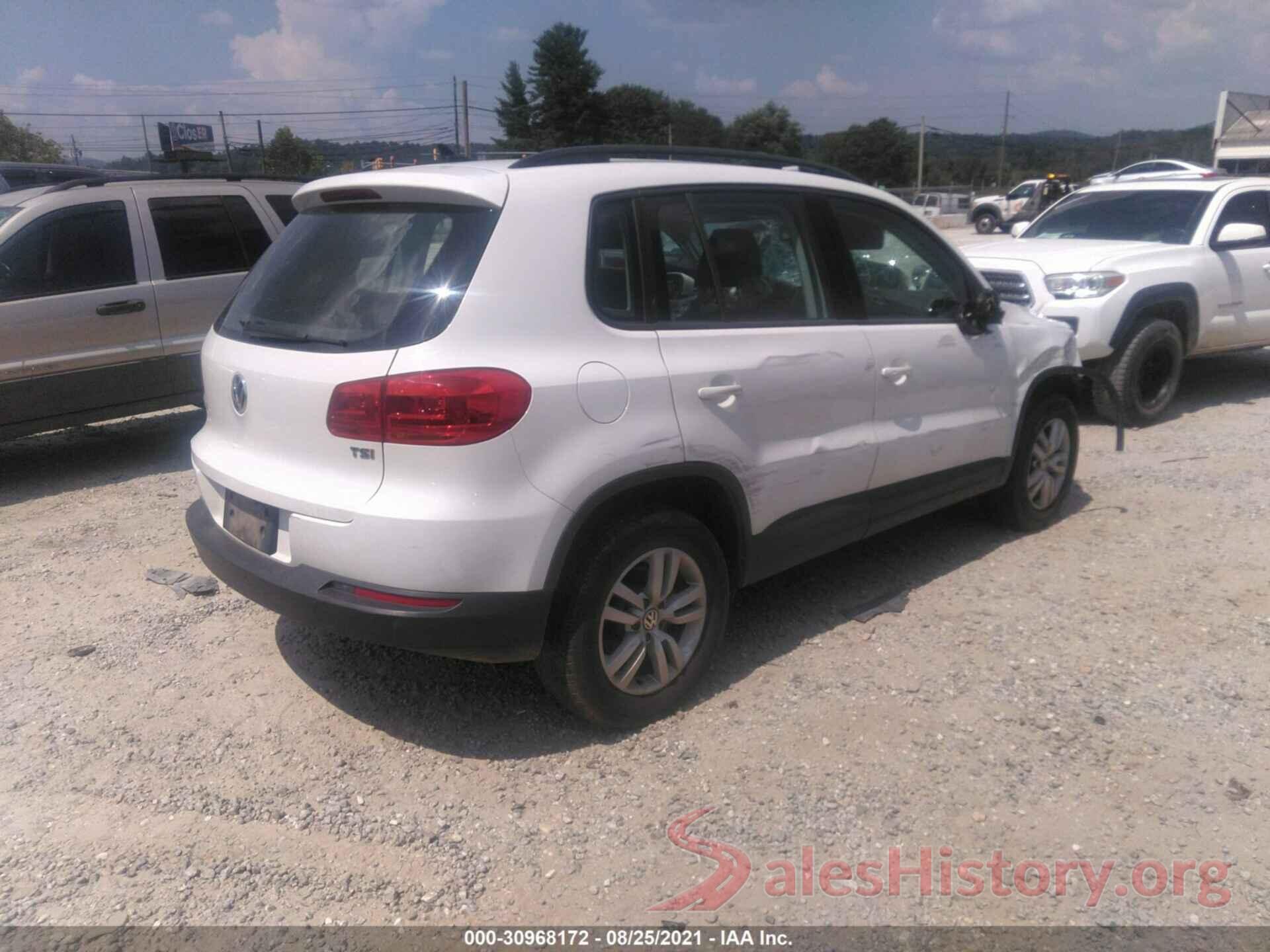 WVGAV7AX0HK004443 2017 VOLKSWAGEN TIGUAN