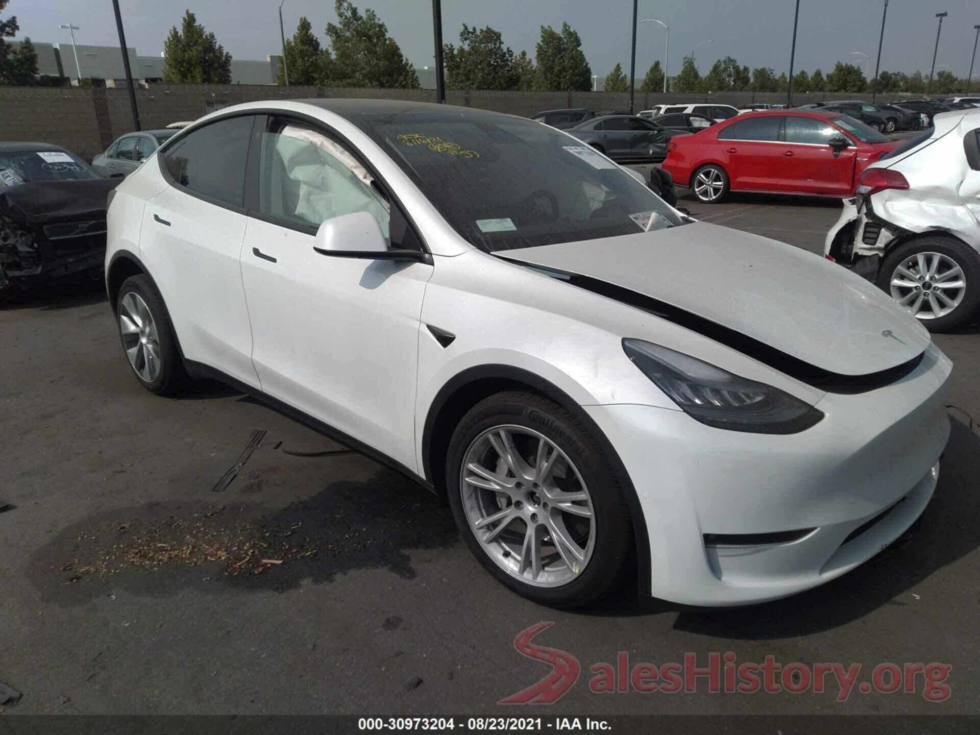 5YJYGDEEXMF145354 2021 TESLA MODEL Y