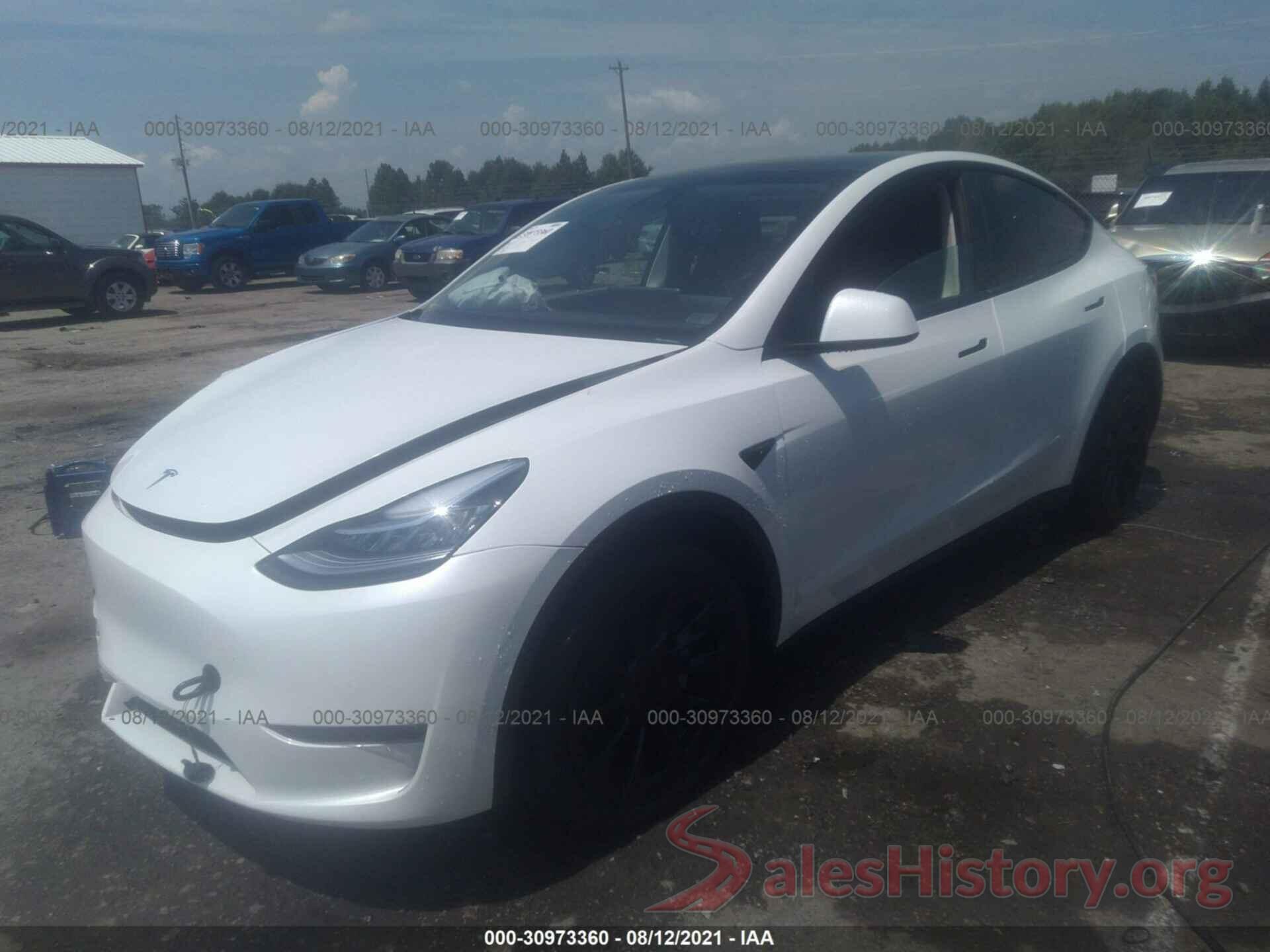 5YJYGDEE5MF184580 2021 TESLA MODEL Y