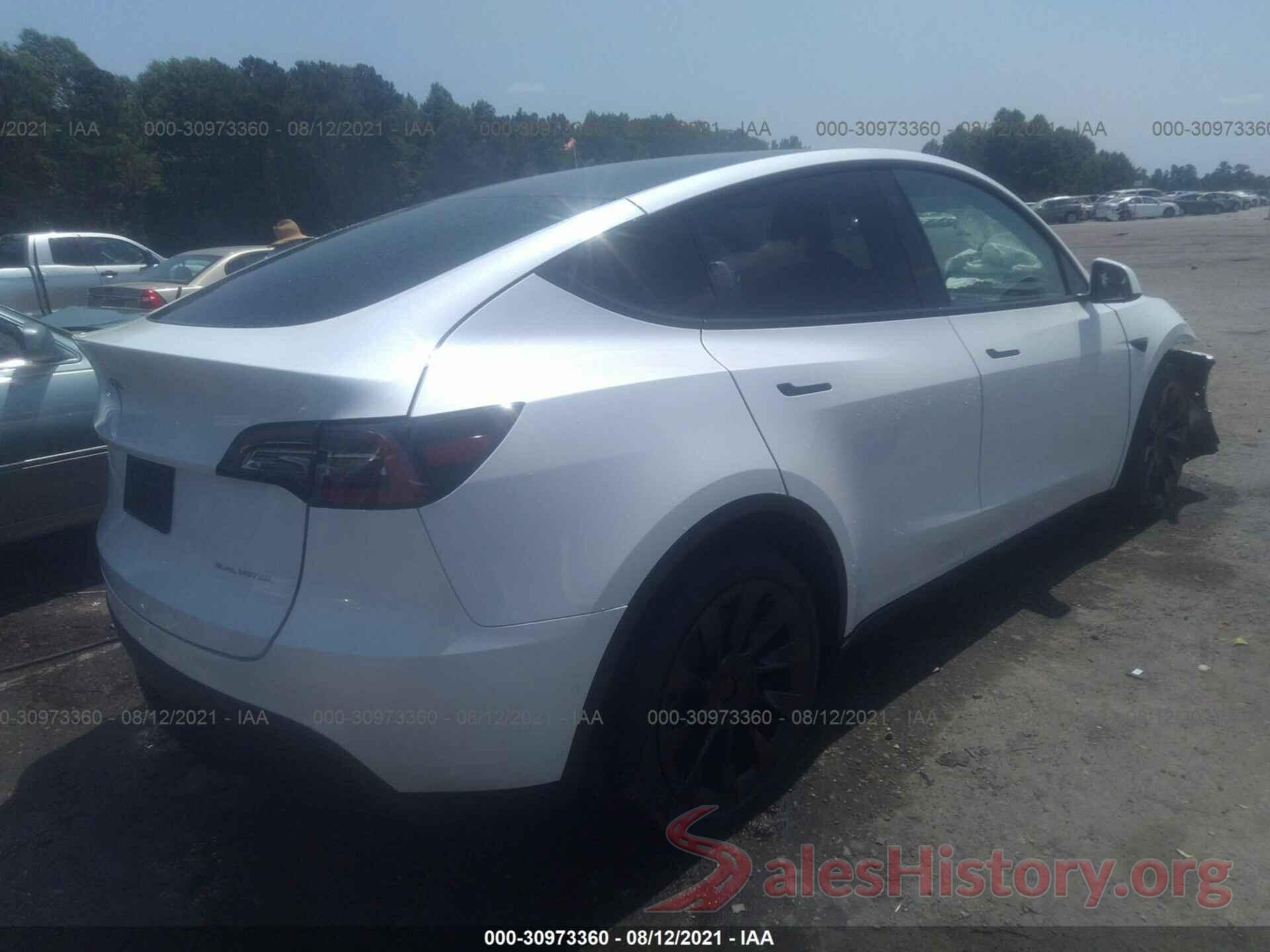 5YJYGDEE5MF184580 2021 TESLA MODEL Y