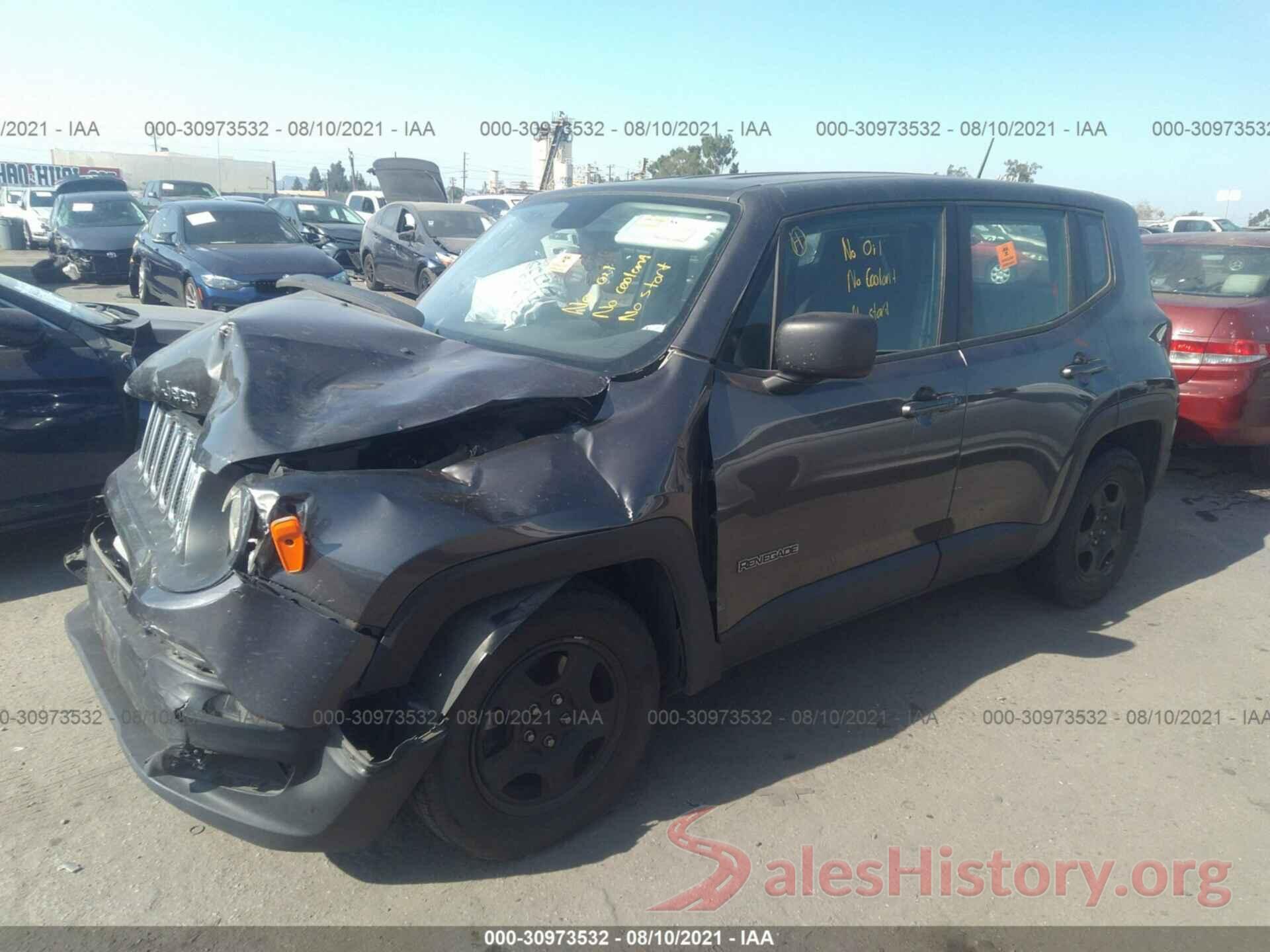 ZACCJAAT0GPE33427 2016 JEEP RENEGADE