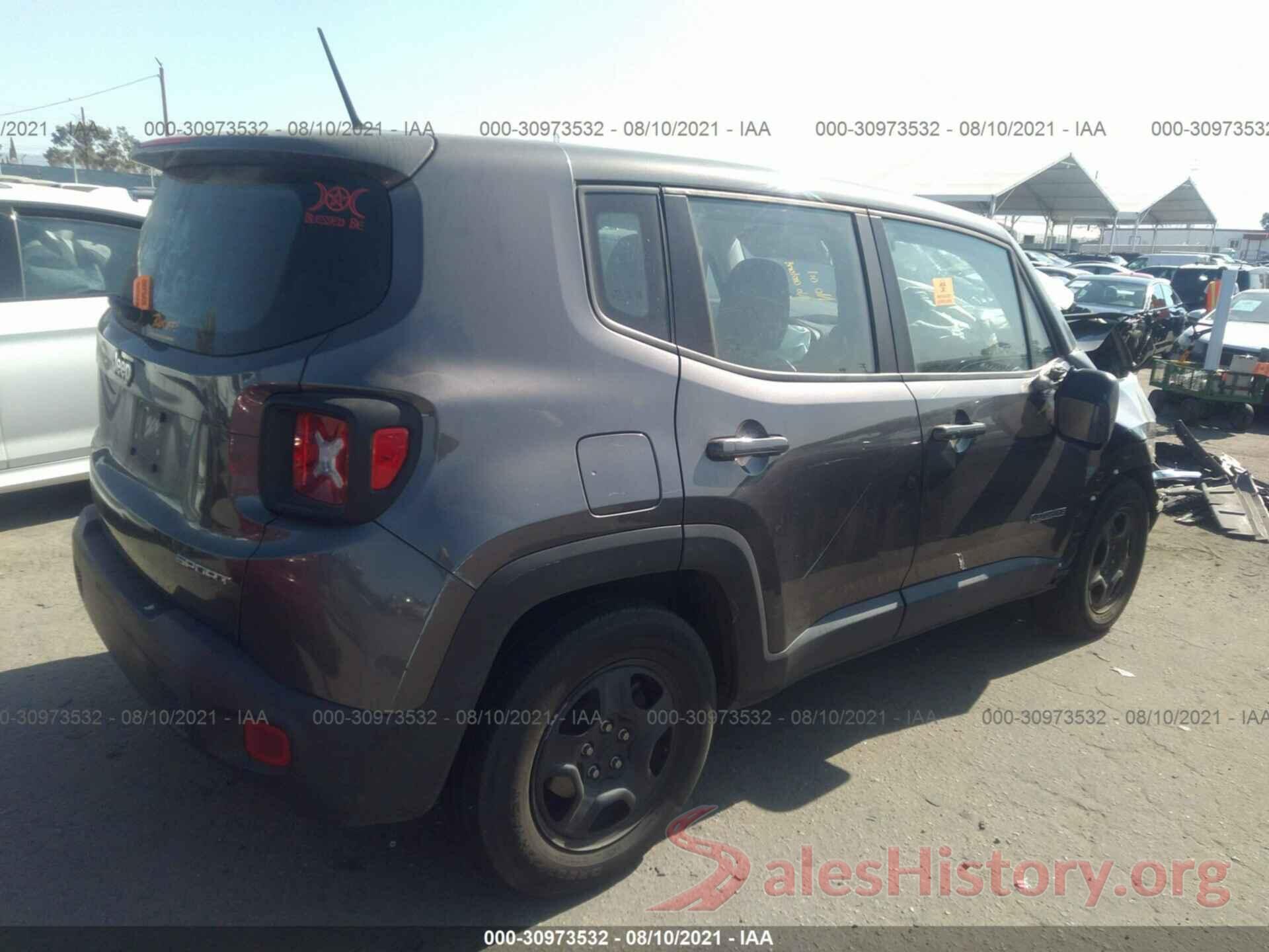 ZACCJAAT0GPE33427 2016 JEEP RENEGADE